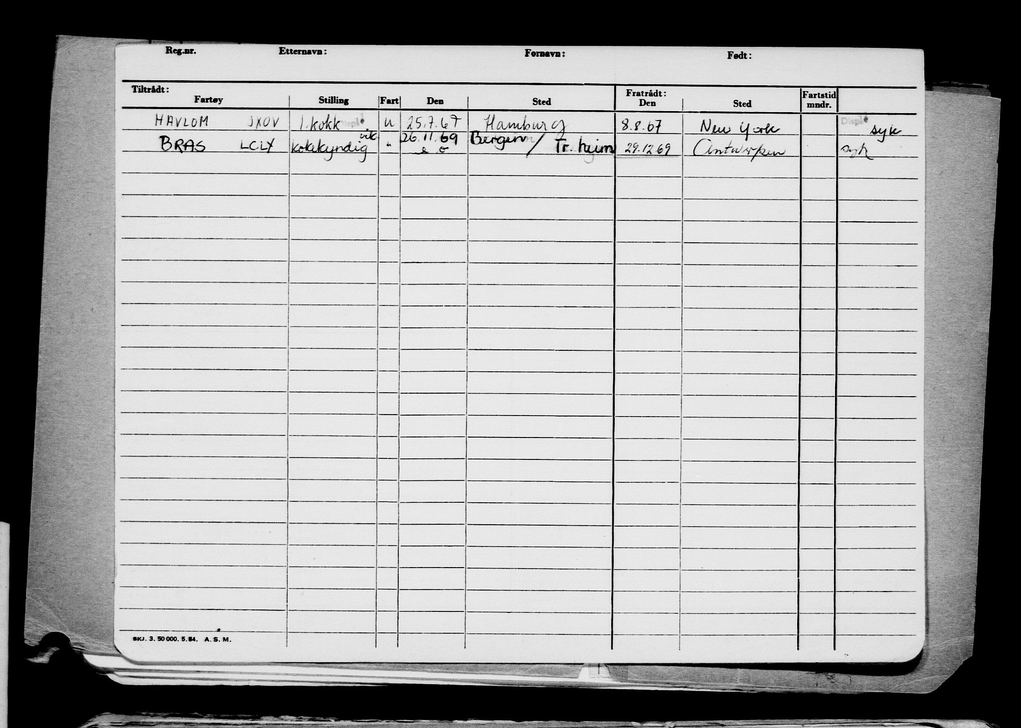 Direktoratet for sjømenn, AV/RA-S-3545/G/Gb/L0171: Hovedkort, 1919, s. 18