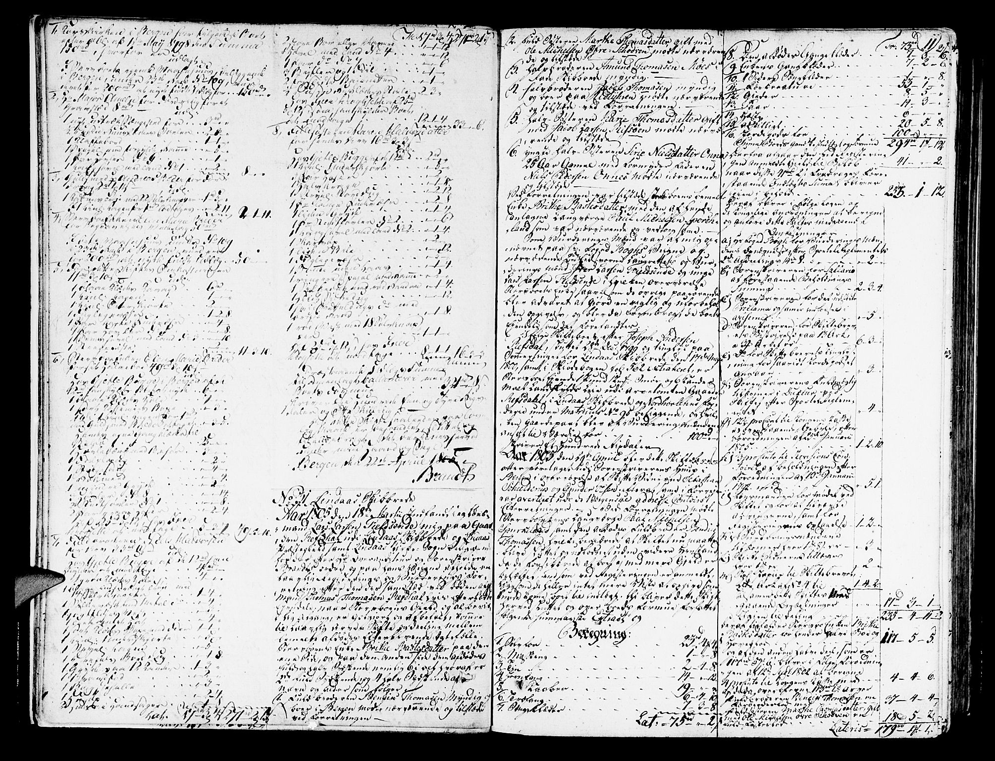 Nordhordland sorenskrivar, AV/SAB-A-2901/1/H/Ha/L0011a: Skifteprotokollar Nordhordland , 1805-1807, s. 10b-11a
