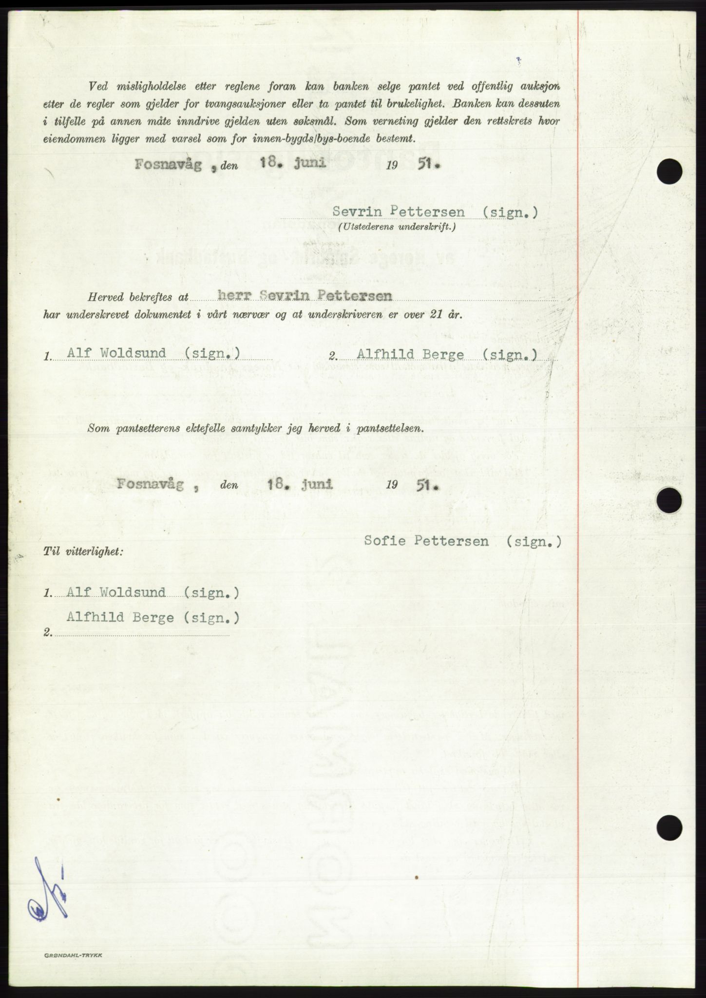 Søre Sunnmøre sorenskriveri, AV/SAT-A-4122/1/2/2C/L0120: Pantebok nr. 8B, 1951-1951, Dagboknr: 1293/1951