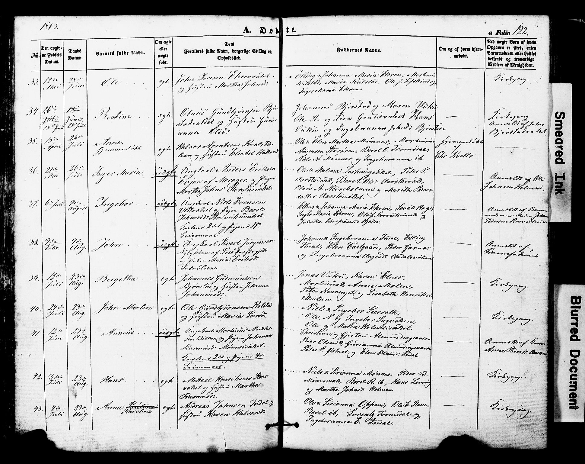 Ministerialprotokoller, klokkerbøker og fødselsregistre - Nord-Trøndelag, AV/SAT-A-1458/724/L0268: Klokkerbok nr. 724C04, 1846-1878, s. 122