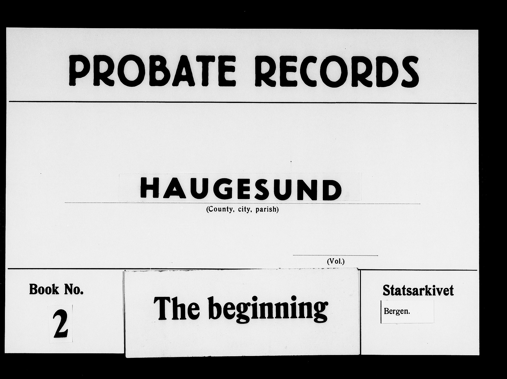 Haugesund tingrett, SAST/A-101415/01/IV/IVA/L0002: Skifteprotokoll med register, 1871-1876