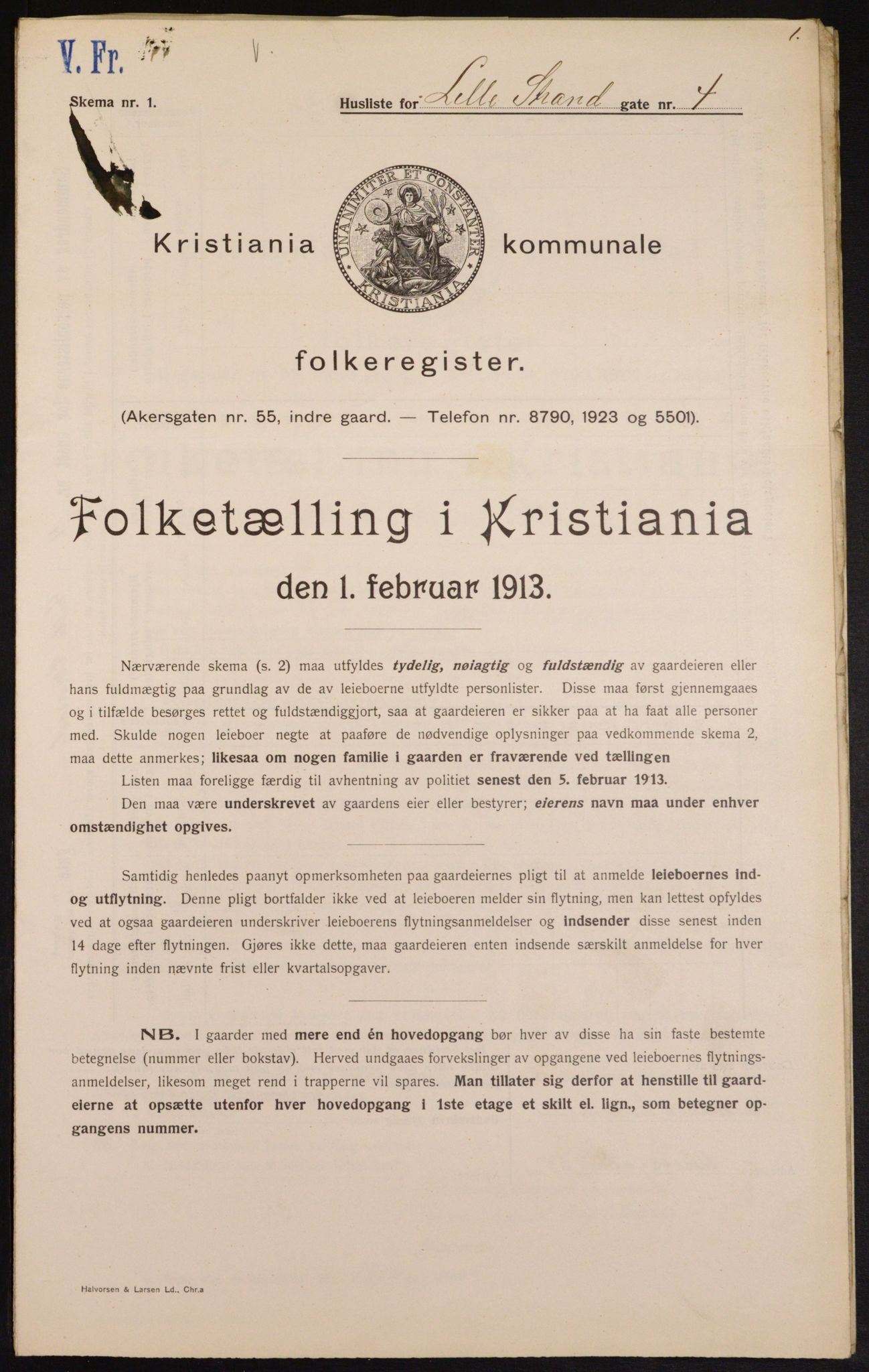 OBA, Kommunal folketelling 1.2.1913 for Kristiania, 1913, s. 57362