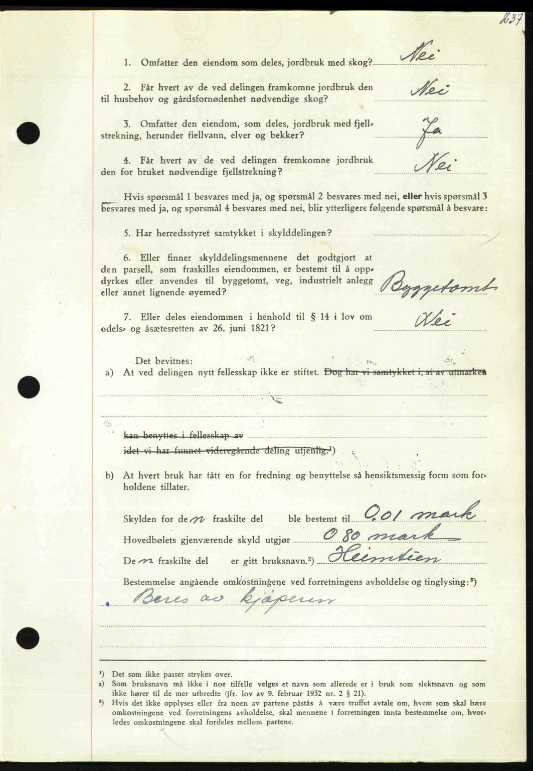 Nordmøre sorenskriveri, AV/SAT-A-4132/1/2/2Ca: Pantebok nr. A110, 1948-1949, Dagboknr: 3538/1948