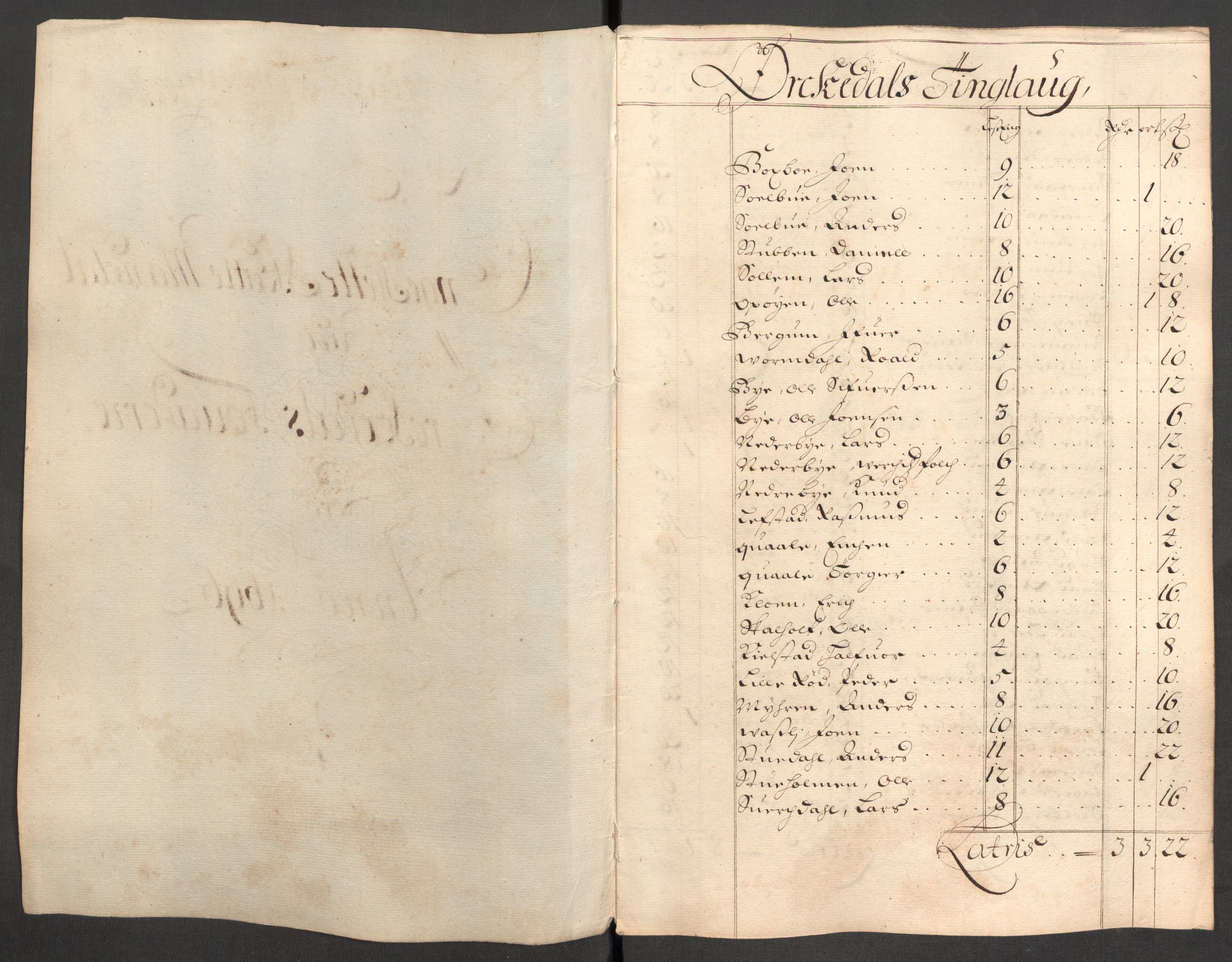 Rentekammeret inntil 1814, Reviderte regnskaper, Fogderegnskap, RA/EA-4092/R60/L3946: Fogderegnskap Orkdal og Gauldal, 1696, s. 151