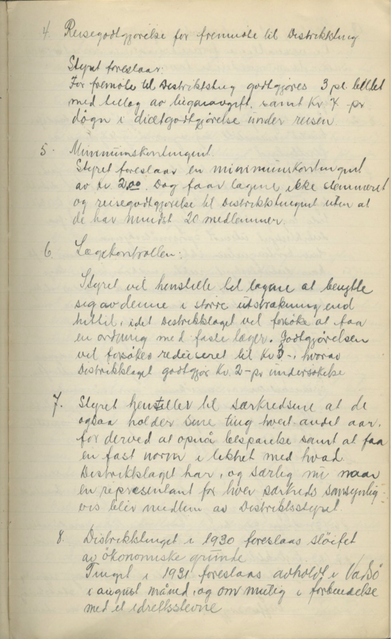 Finnmark Distriktslag for Idrett, FMFB/A-1040/A/L0001: Møteprotokoll, 1919-1940, s. 106