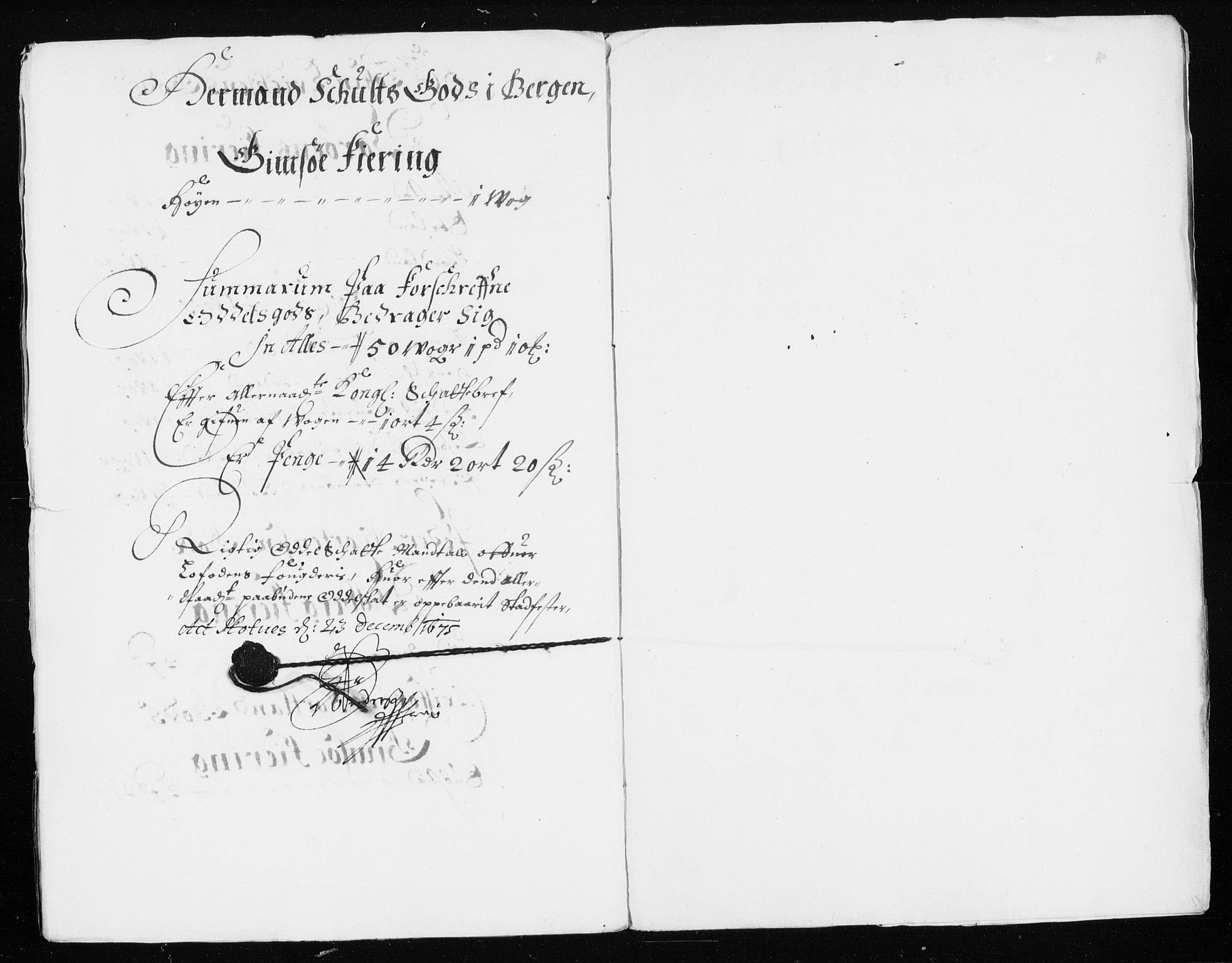 Rentekammeret inntil 1814, Reviderte regnskaper, Stiftamtstueregnskaper, Trondheim stiftamt og Nordland amt, RA/EA-6044/R/Rh/L0005: Nordland amt, 1675