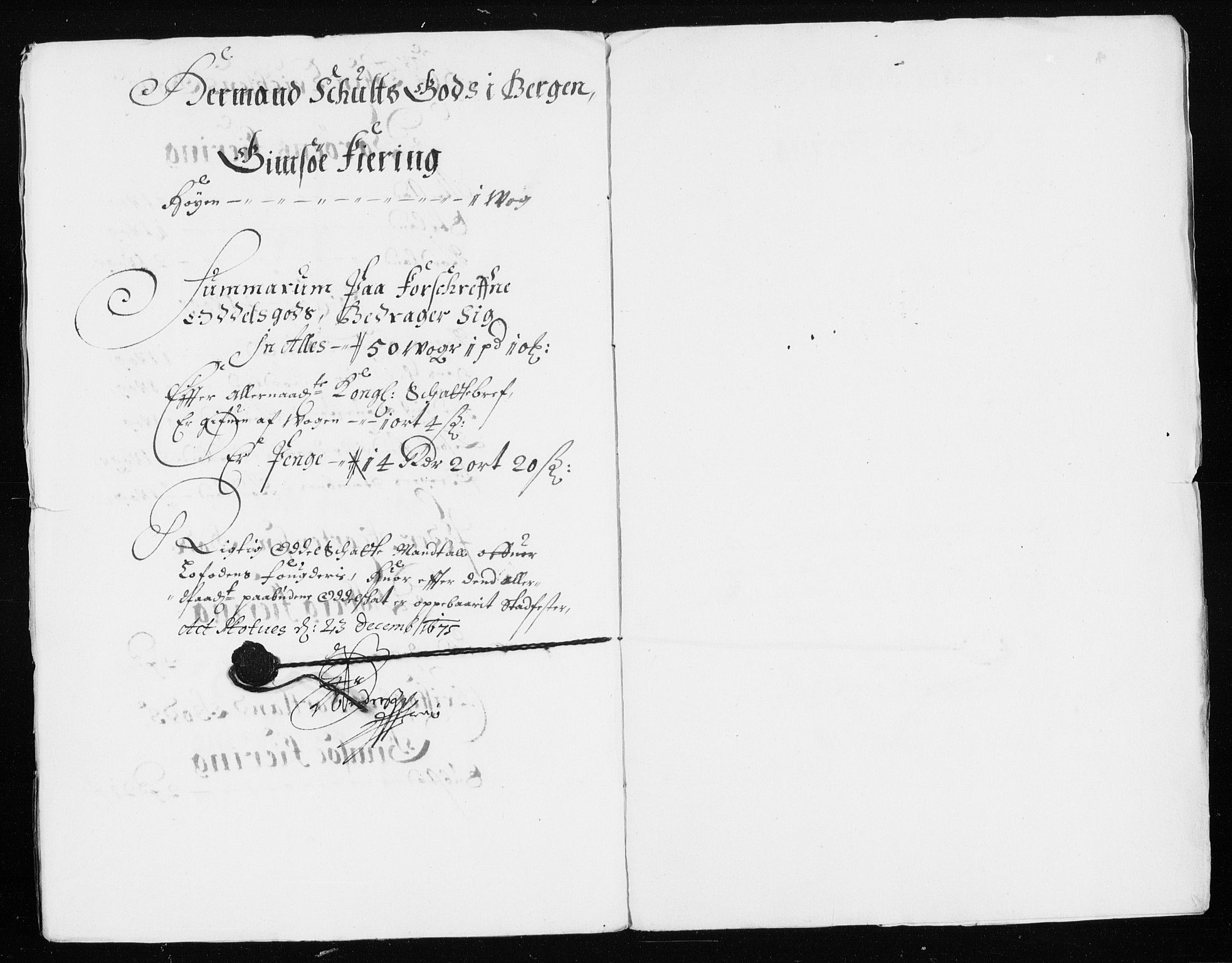 Rentekammeret inntil 1814, Reviderte regnskaper, Stiftamtstueregnskaper, Trondheim stiftamt og Nordland amt, AV/RA-EA-6044/R/Rh/L0005: Nordland amt, 1675