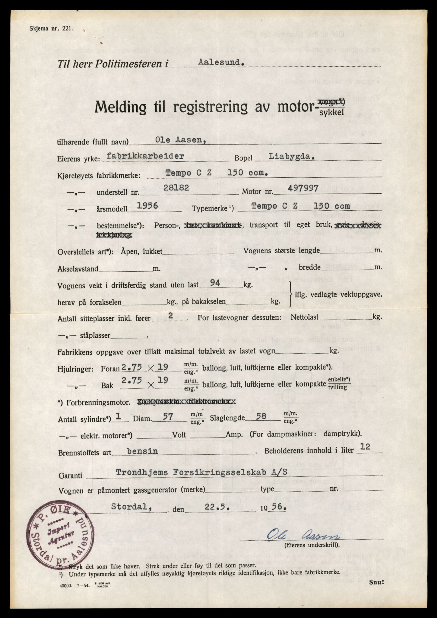 Møre og Romsdal vegkontor - Ålesund trafikkstasjon, AV/SAT-A-4099/F/Fe/L0039: Registreringskort for kjøretøy T 13361 - T 13530, 1927-1998, s. 2317