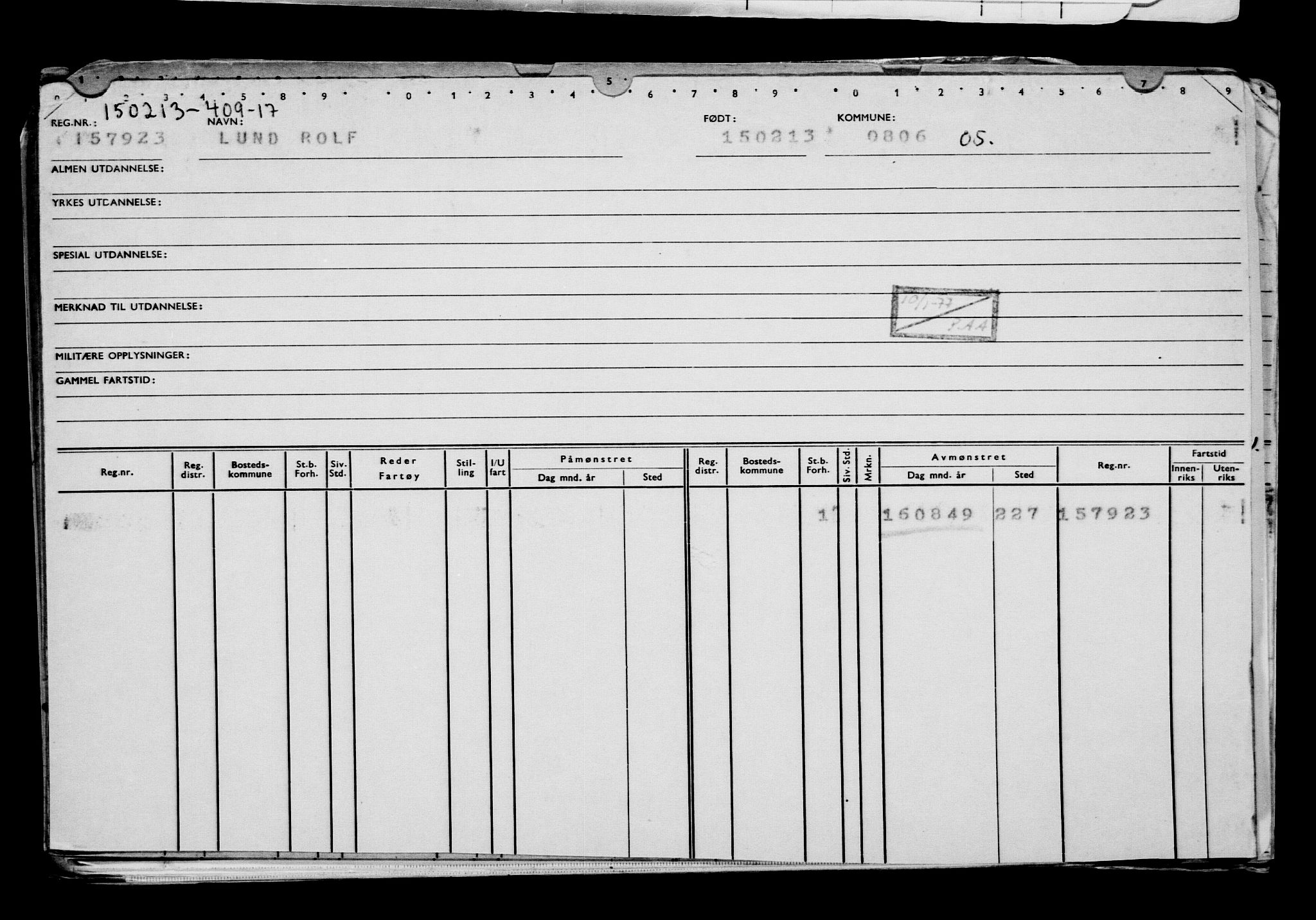 Direktoratet for sjømenn, AV/RA-S-3545/G/Gb/L0110: Hovedkort, 1913, s. 542