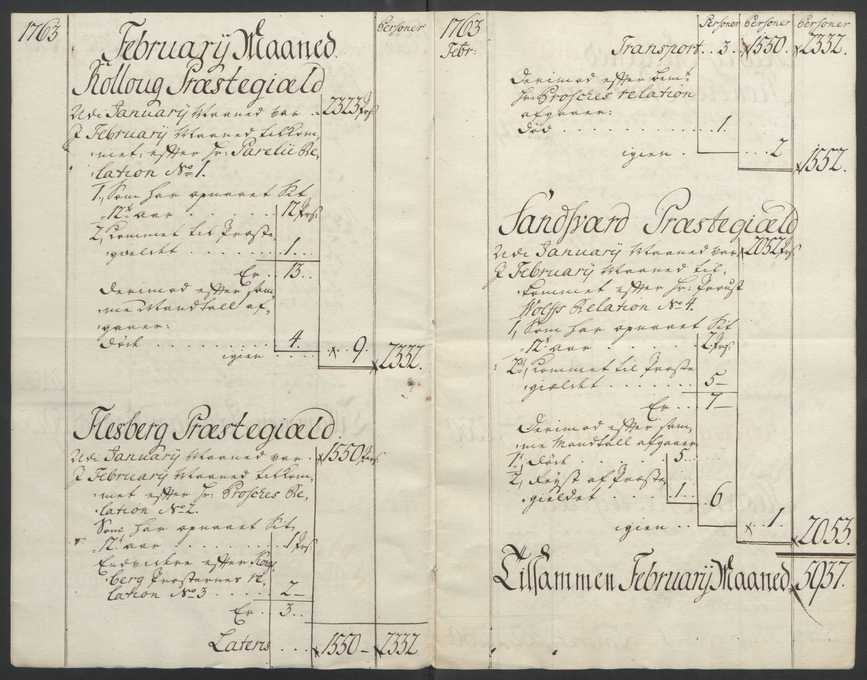 Rentekammeret inntil 1814, Reviderte regnskaper, Fogderegnskap, RA/EA-4092/R24/L1672: Ekstraskatten Numedal og Sandsvær, 1762-1767, s. 136