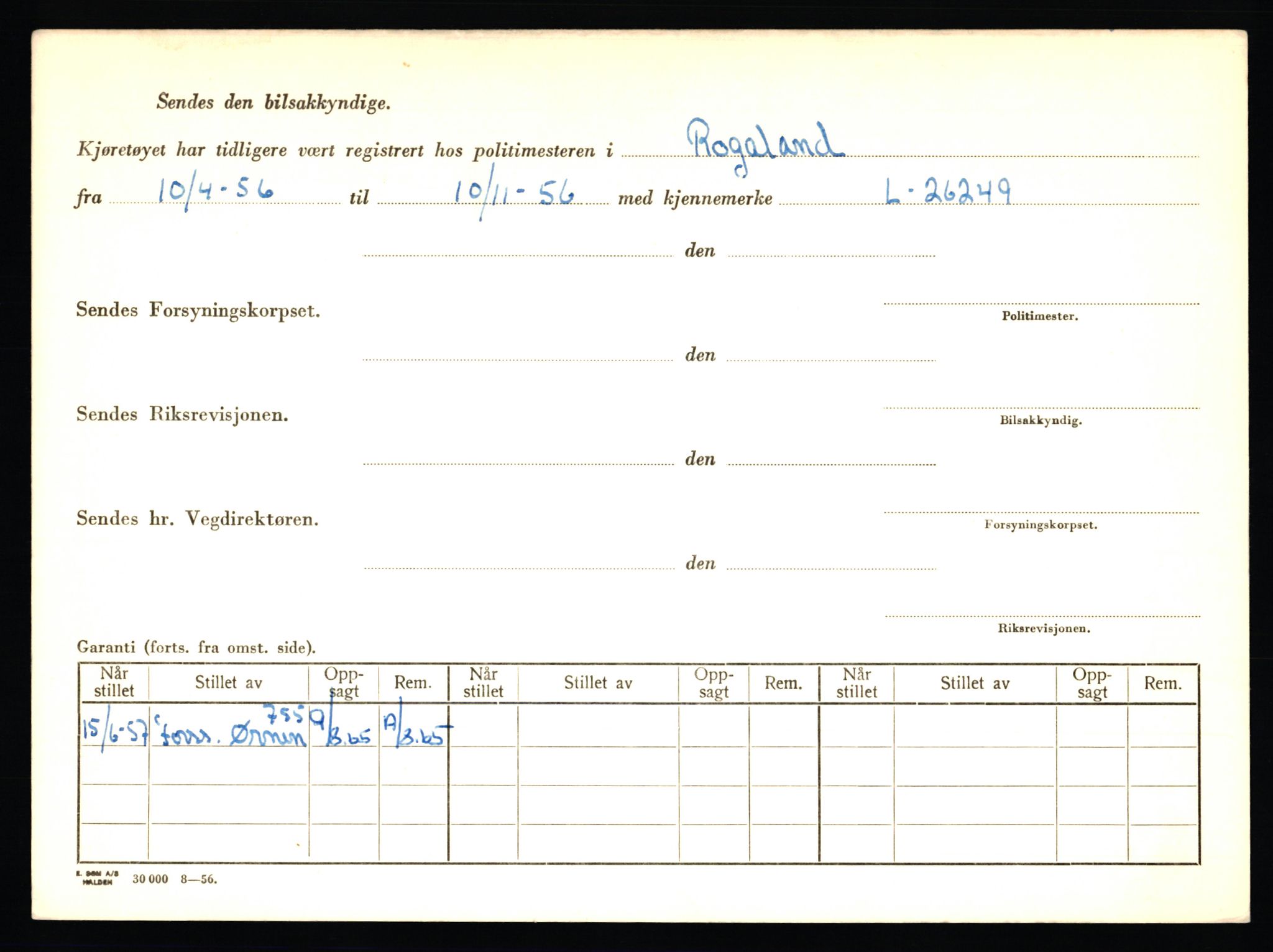 Stavanger trafikkstasjon, AV/SAST-A-101942/0/F/L0043: L-25300 - L-26299, 1930-1971, s. 1972