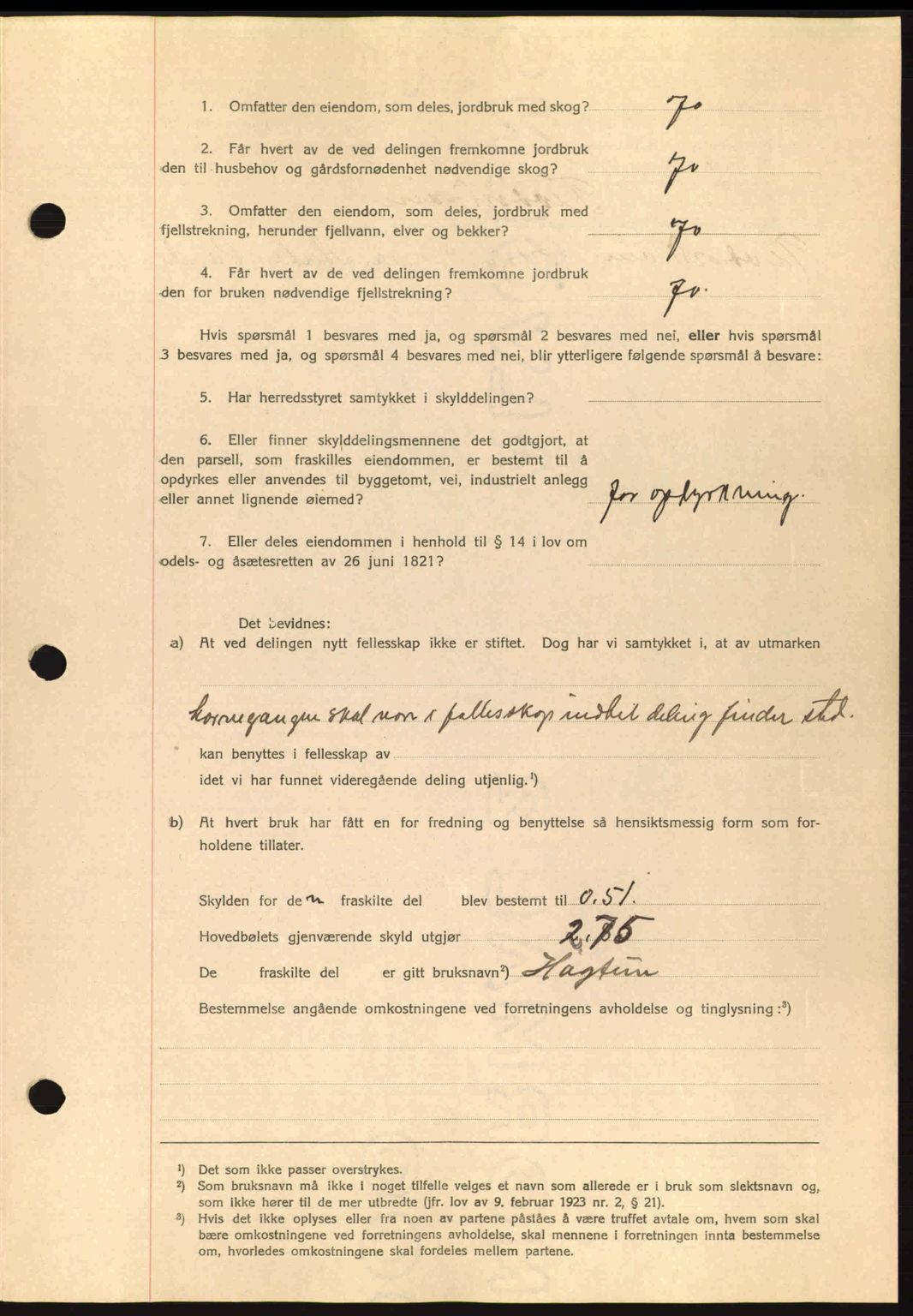 Romsdal sorenskriveri, SAT/A-4149/1/2/2C: Pantebok nr. A4, 1937-1938, Dagboknr: 2109/1937
