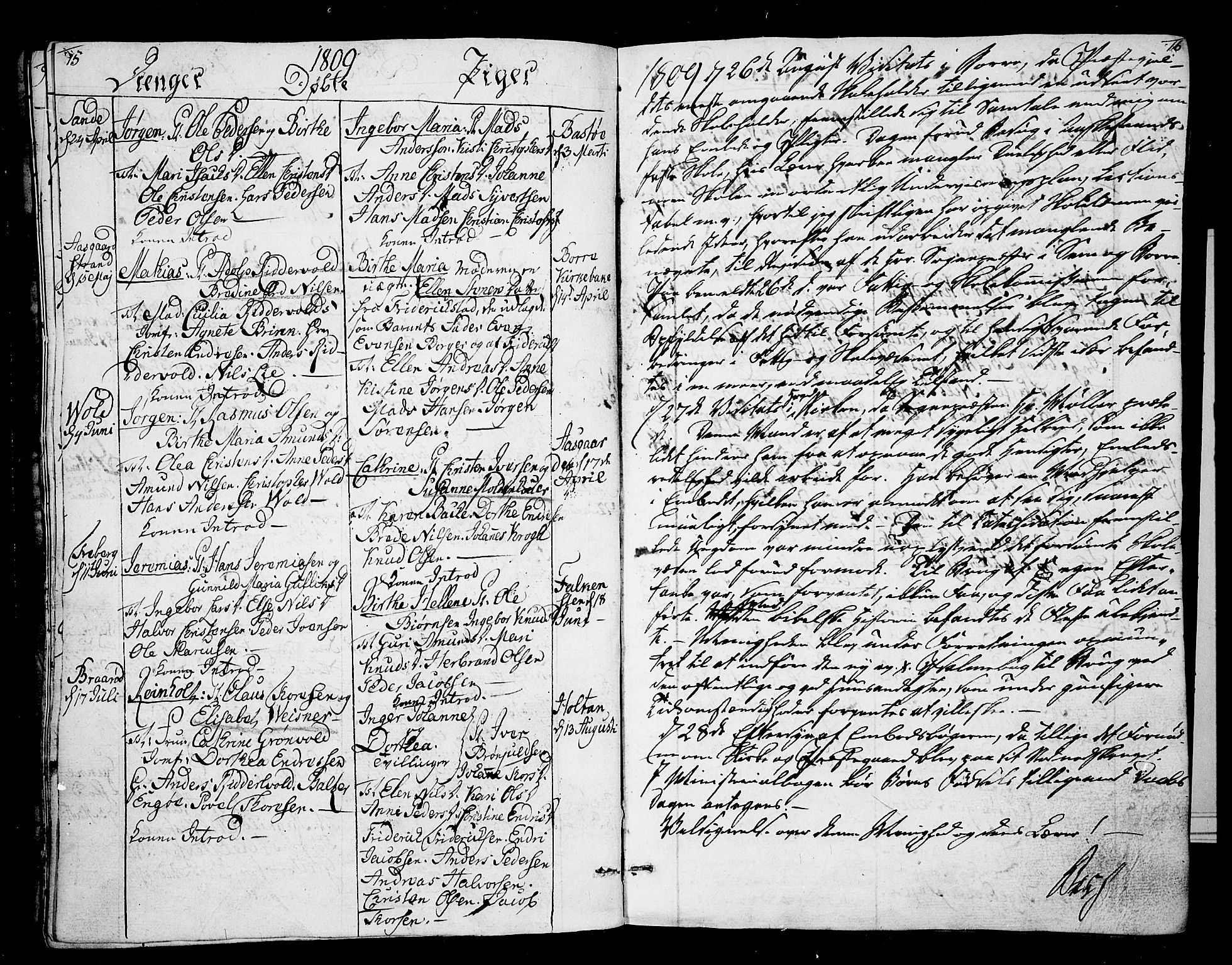 Borre kirkebøker, AV/SAKO-A-338/F/Fa/L0003: Ministerialbok nr. I 3, 1807-1814, s. 15-16