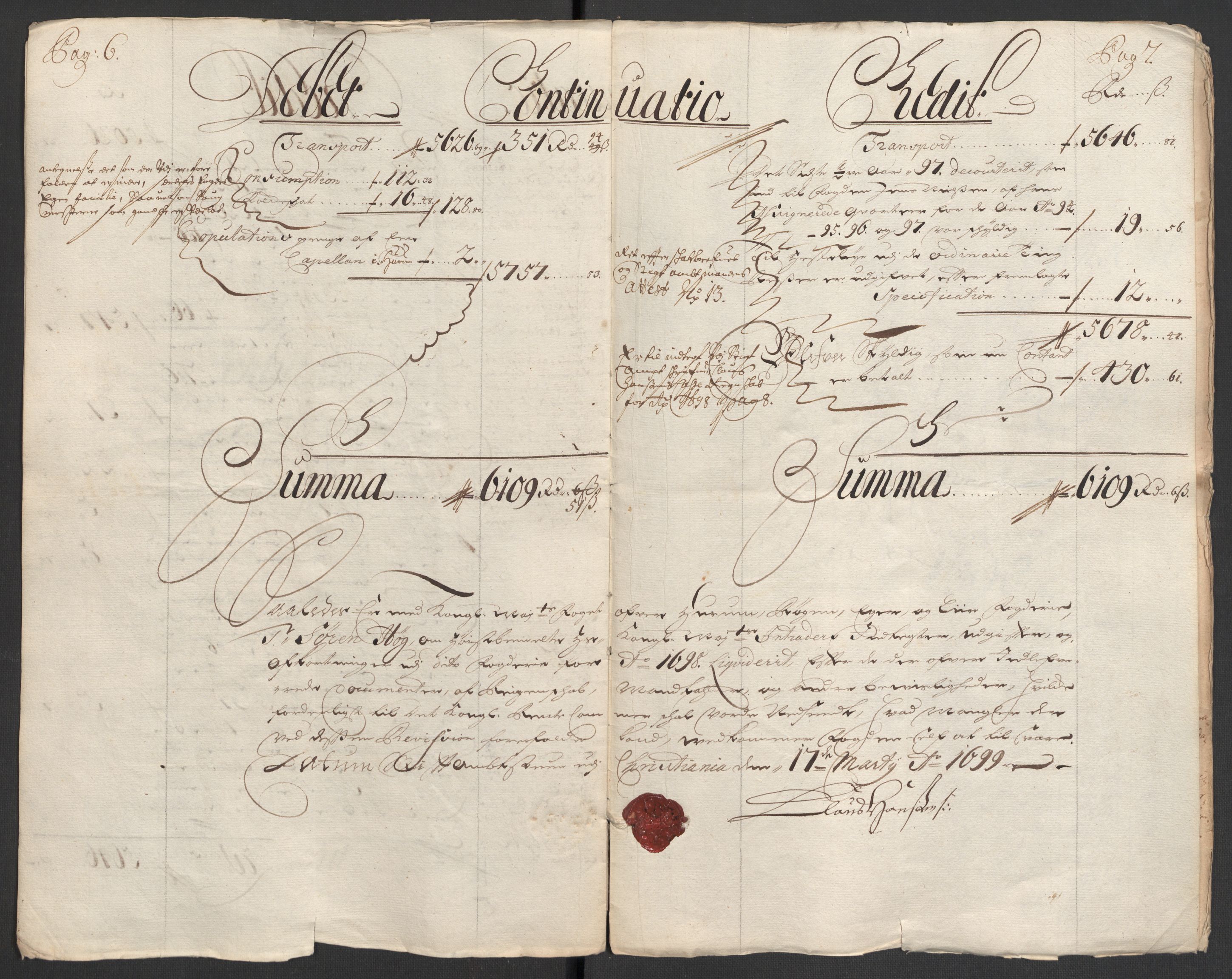 Rentekammeret inntil 1814, Reviderte regnskaper, Fogderegnskap, AV/RA-EA-4092/R30/L1696: Fogderegnskap Hurum, Røyken, Eiker og Lier, 1698-1699, s. 6