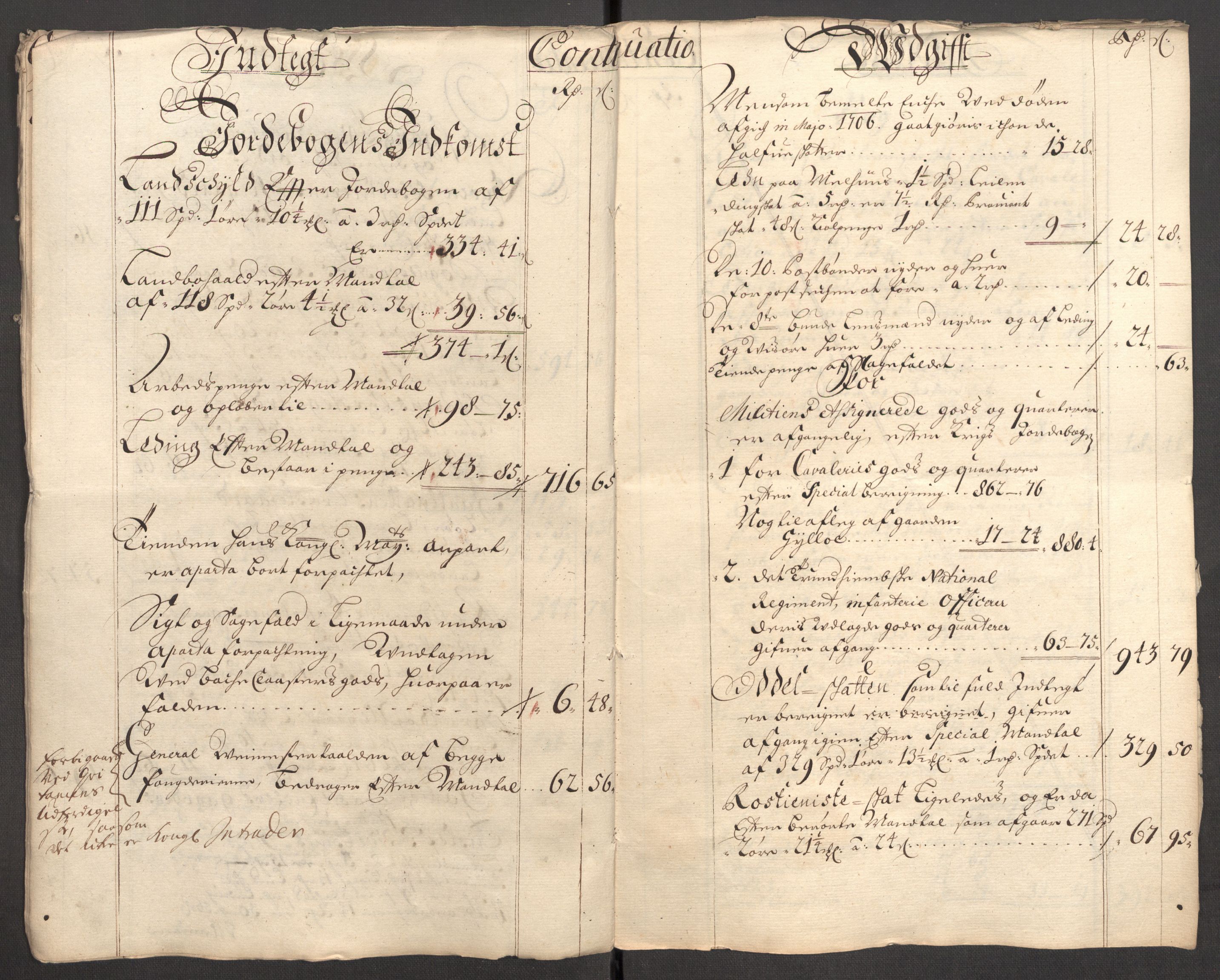 Rentekammeret inntil 1814, Reviderte regnskaper, Fogderegnskap, RA/EA-4092/R60/L3956: Fogderegnskap Orkdal og Gauldal, 1706, s. 32