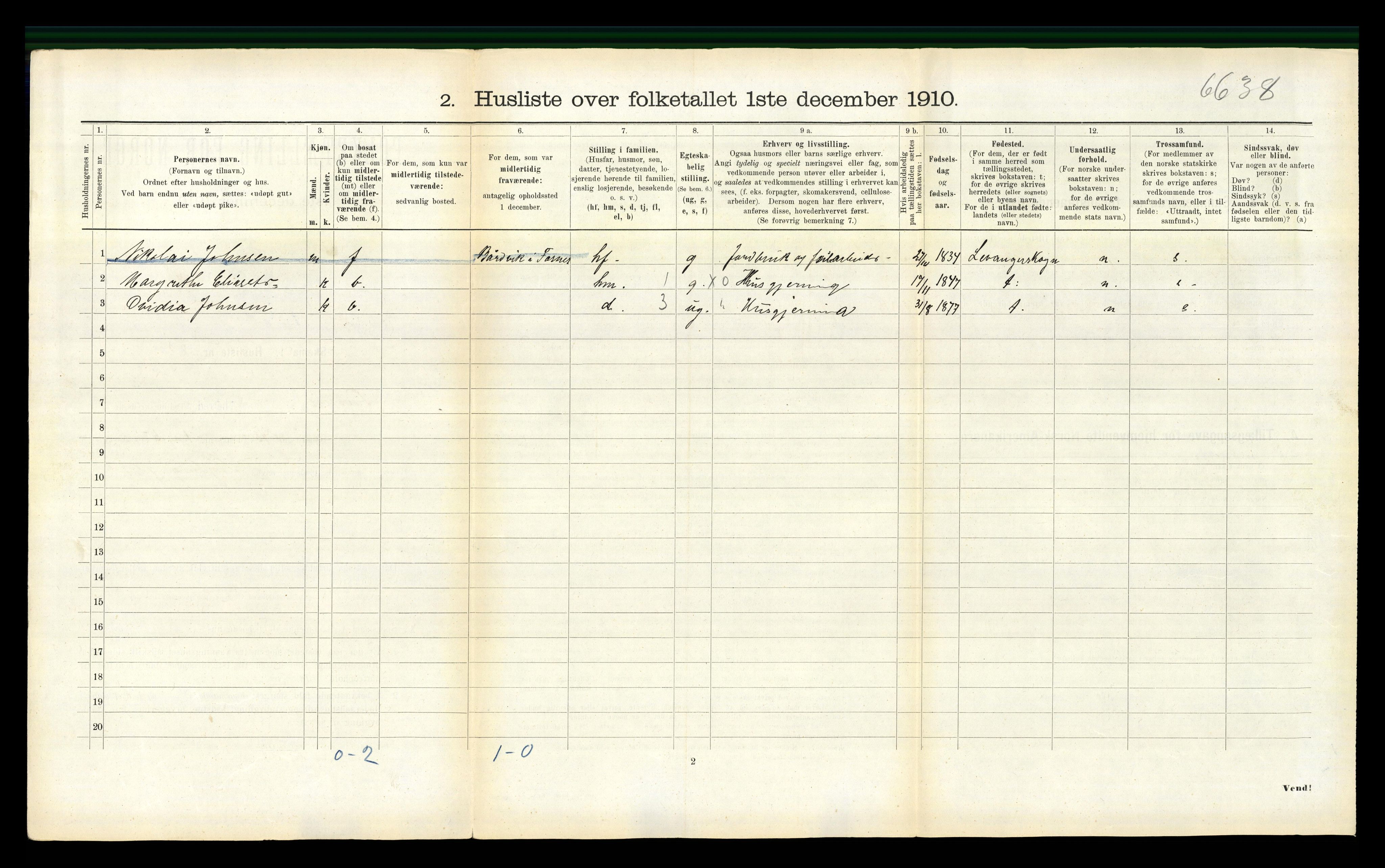 RA, Folketelling 1910 for 1748 Fosnes herred, 1910, s. 166