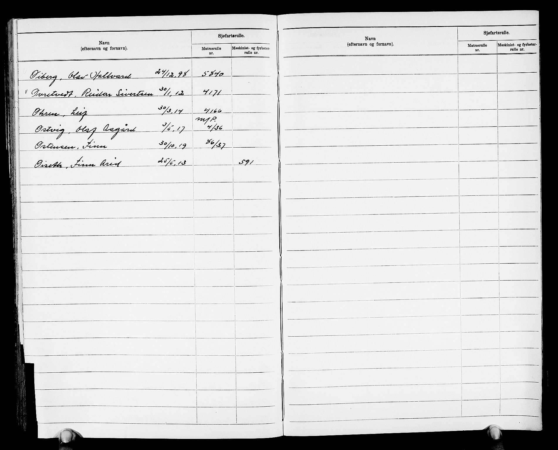 Drammen innrulleringsdistrikt, SAKO/A-781/G/Ga/L0002: Navneregister til rullene, 1940, s. 197