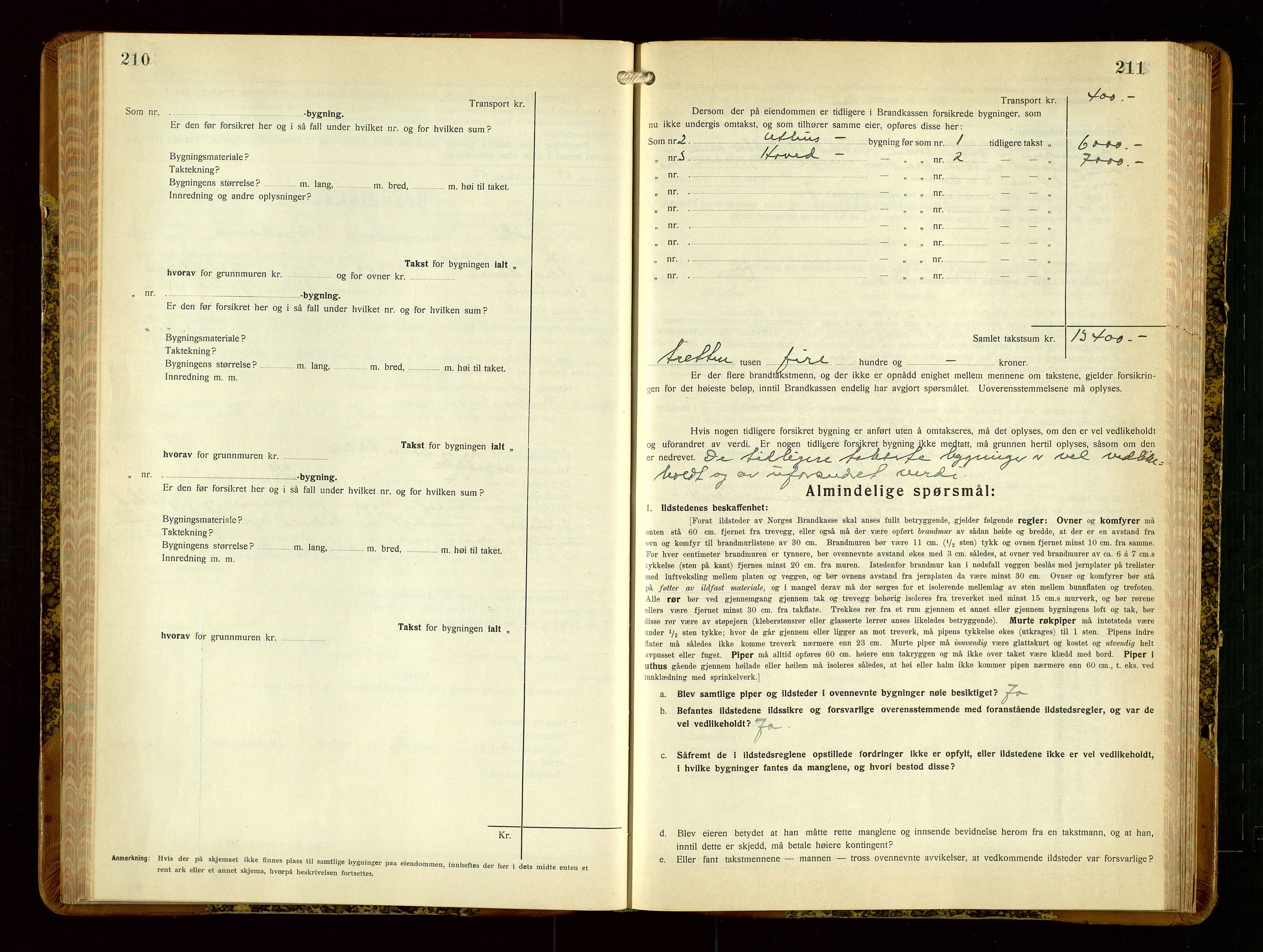 Hå lensmannskontor, AV/SAST-A-100456/Goa/L0006: Takstprotokoll (skjema), 1932-1938, s. 210-211