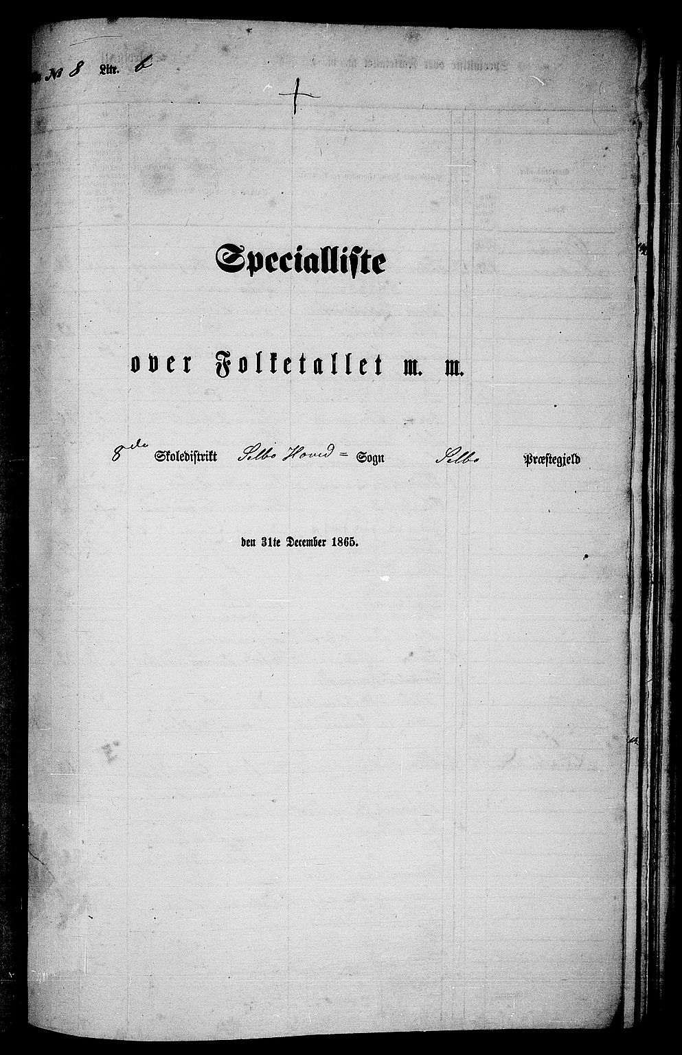 RA, Folketelling 1865 for 1664P Selbu prestegjeld, 1865, s. 146