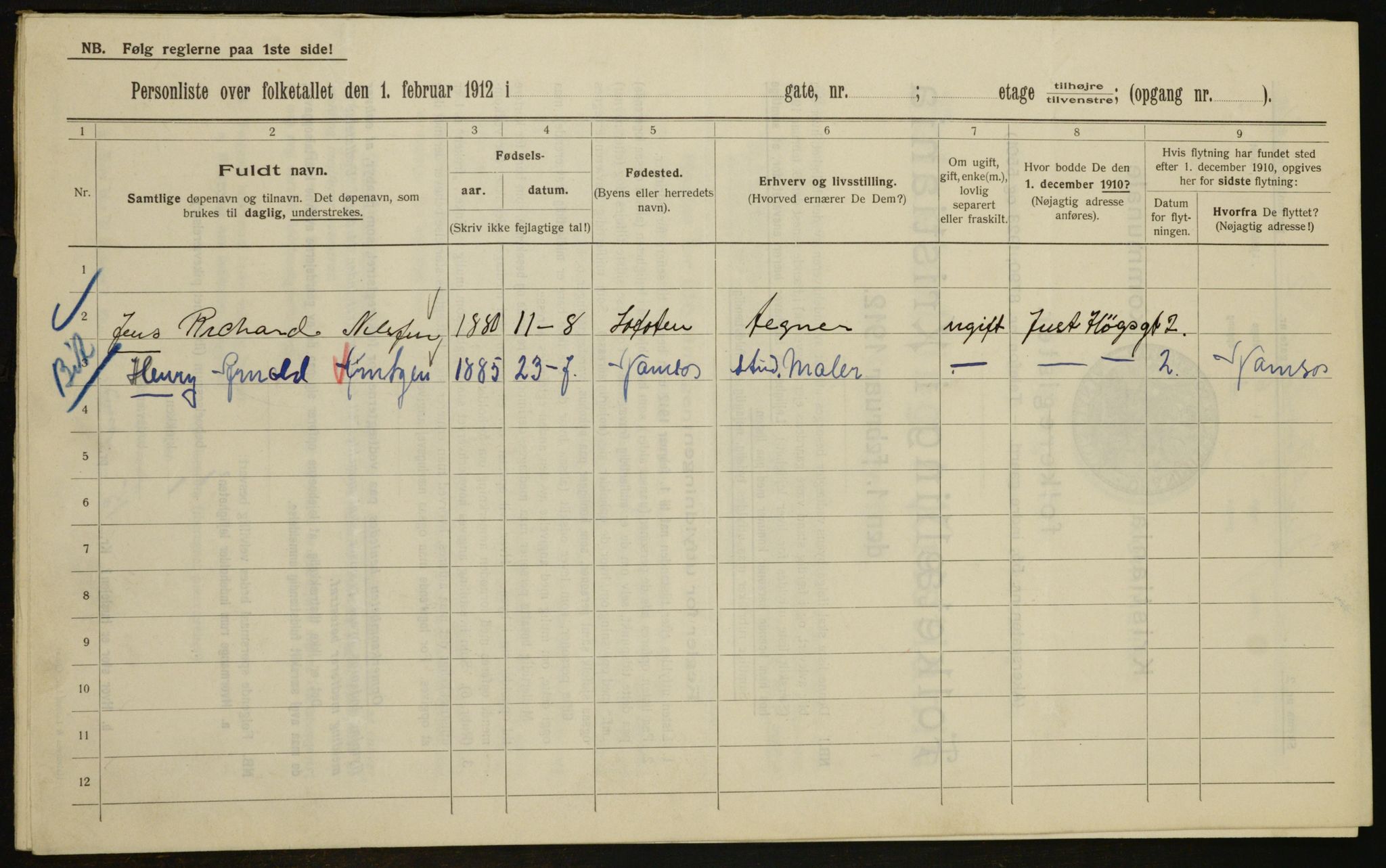 OBA, Kommunal folketelling 1.2.1912 for Kristiania, 1912, s. 47924