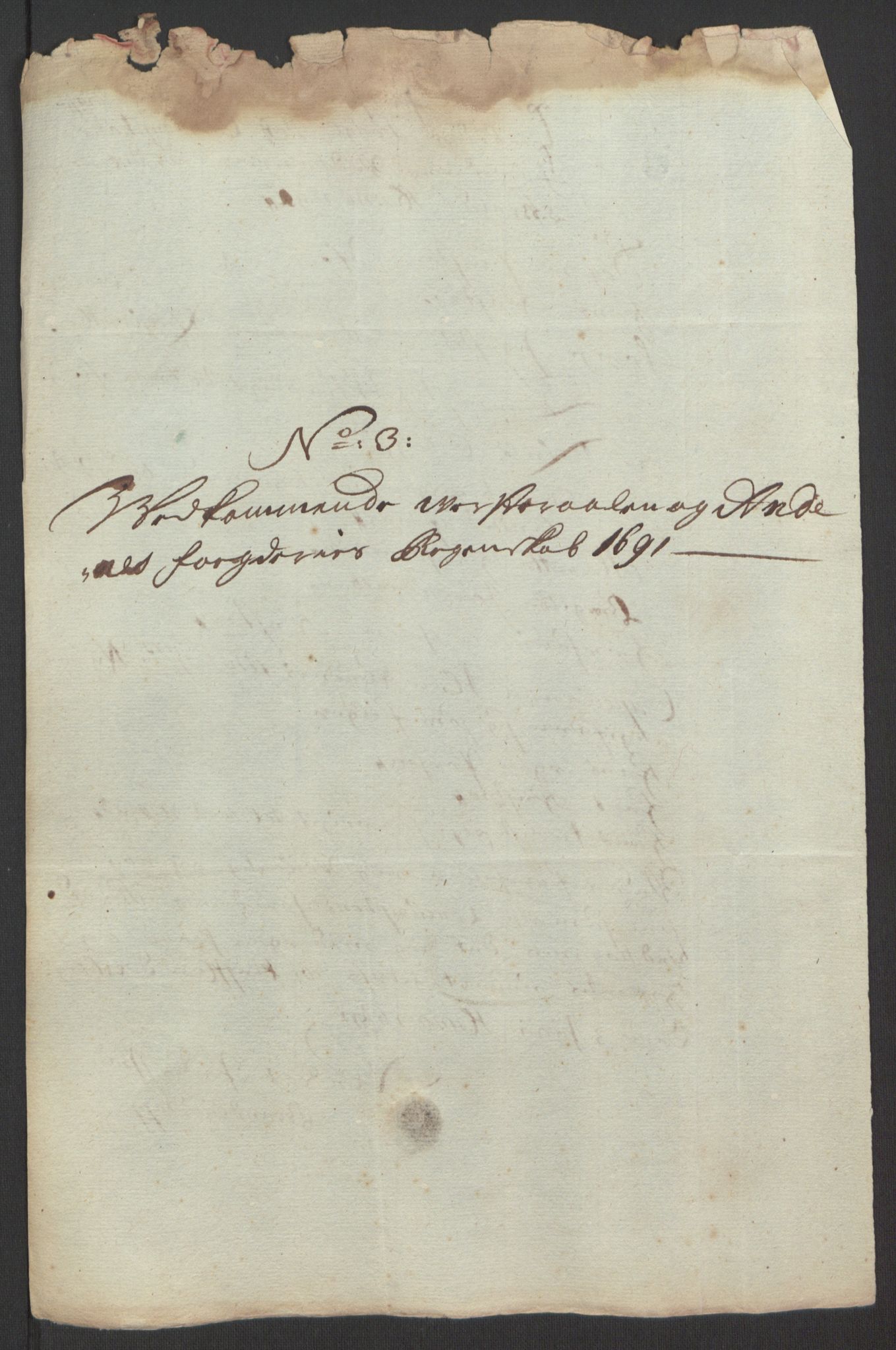 Rentekammeret inntil 1814, Reviderte regnskaper, Fogderegnskap, AV/RA-EA-4092/R67/L4676: Fogderegnskap Vesterålen, Andenes og Lofoten, 1691-1693, s. 45