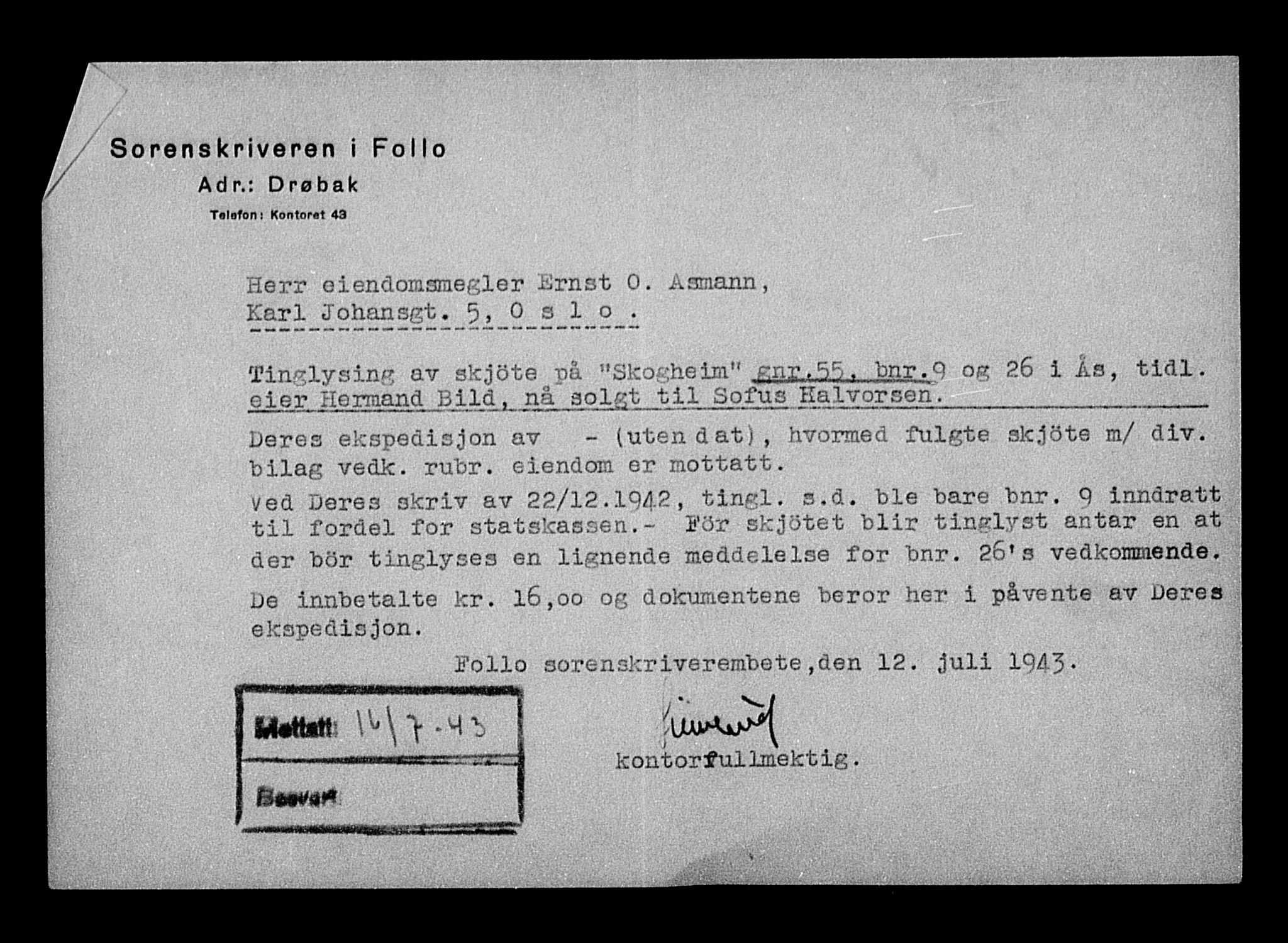 Justisdepartementet, Tilbakeføringskontoret for inndratte formuer, RA/S-1564/H/Hc/Hcc/L0924: --, 1945-1947, s. 228