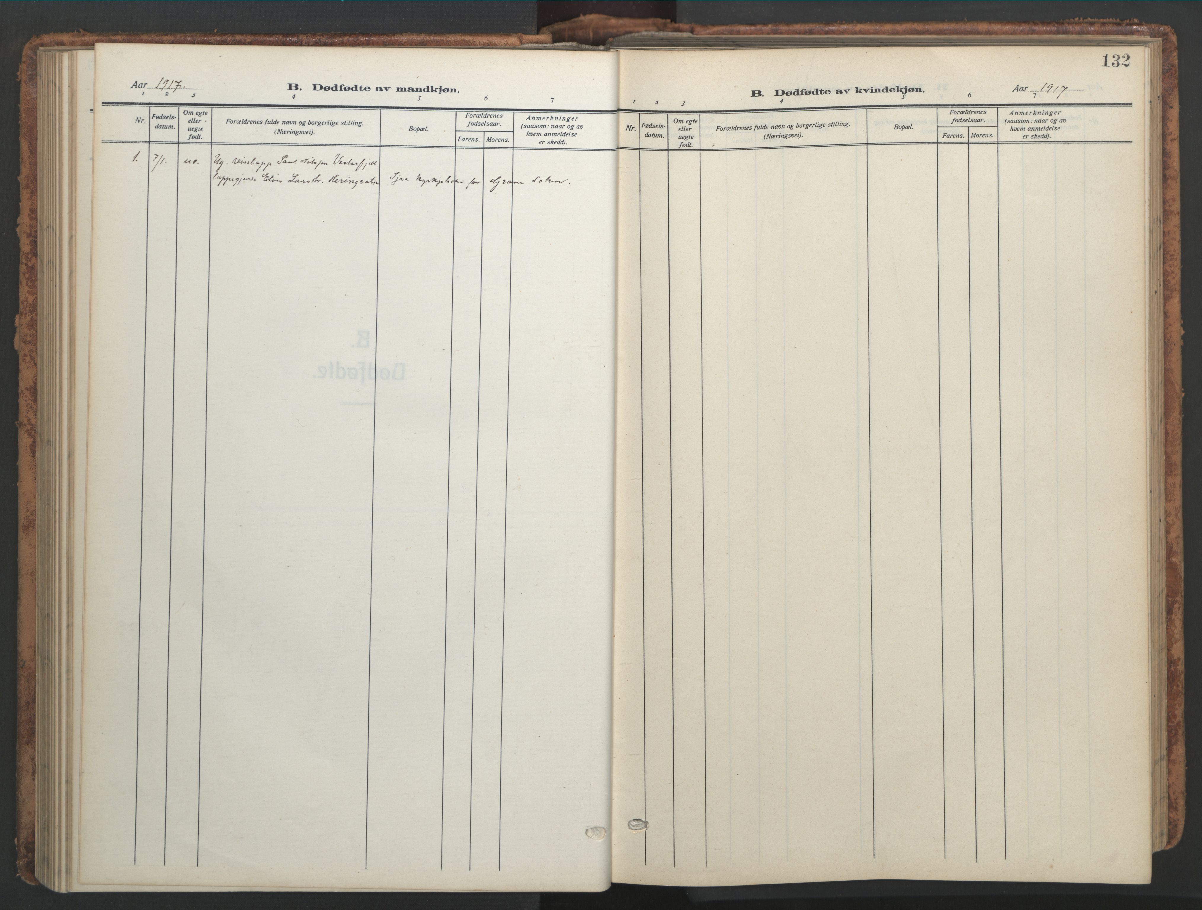 Ministerialprotokoller, klokkerbøker og fødselsregistre - Nordland, SAT/A-1459/820/L0302: Klokkerbok nr. 820C04, 1917-1948, s. 132