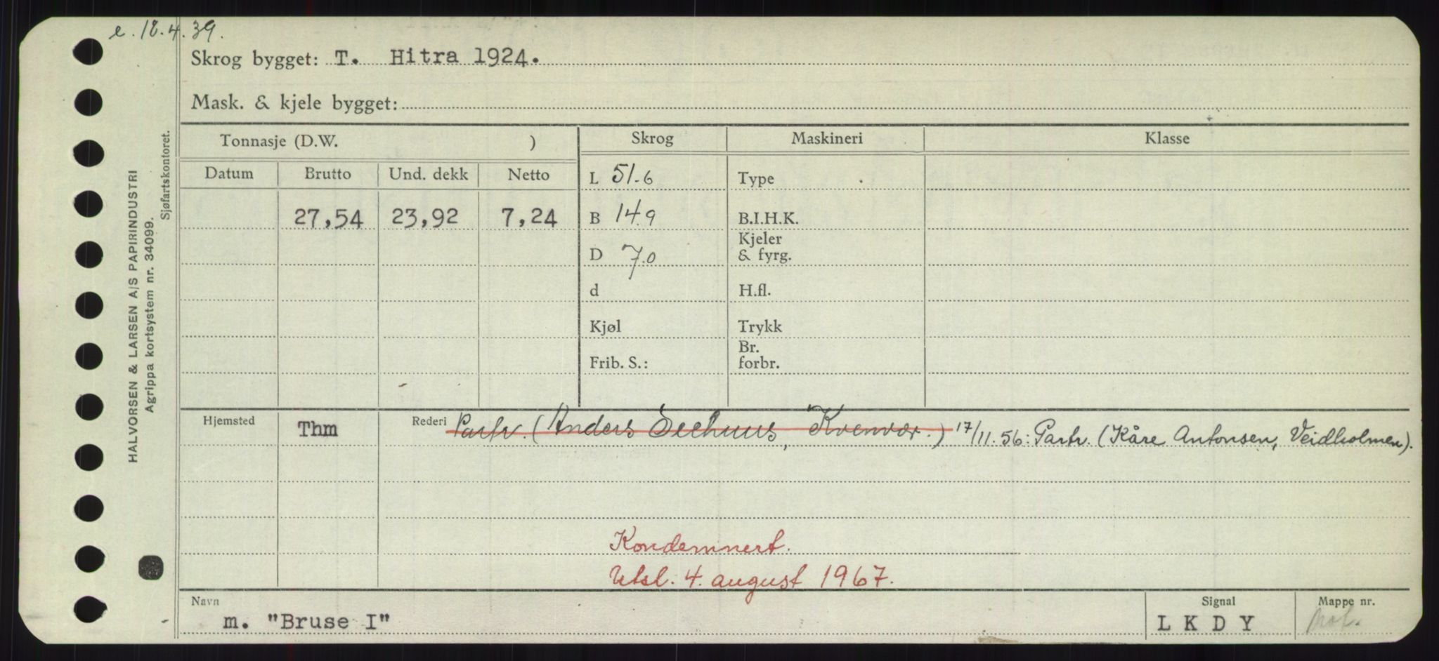 Sjøfartsdirektoratet med forløpere, Skipsmålingen, AV/RA-S-1627/H/Hd/L0005: Fartøy, Br-Byg, s. 429