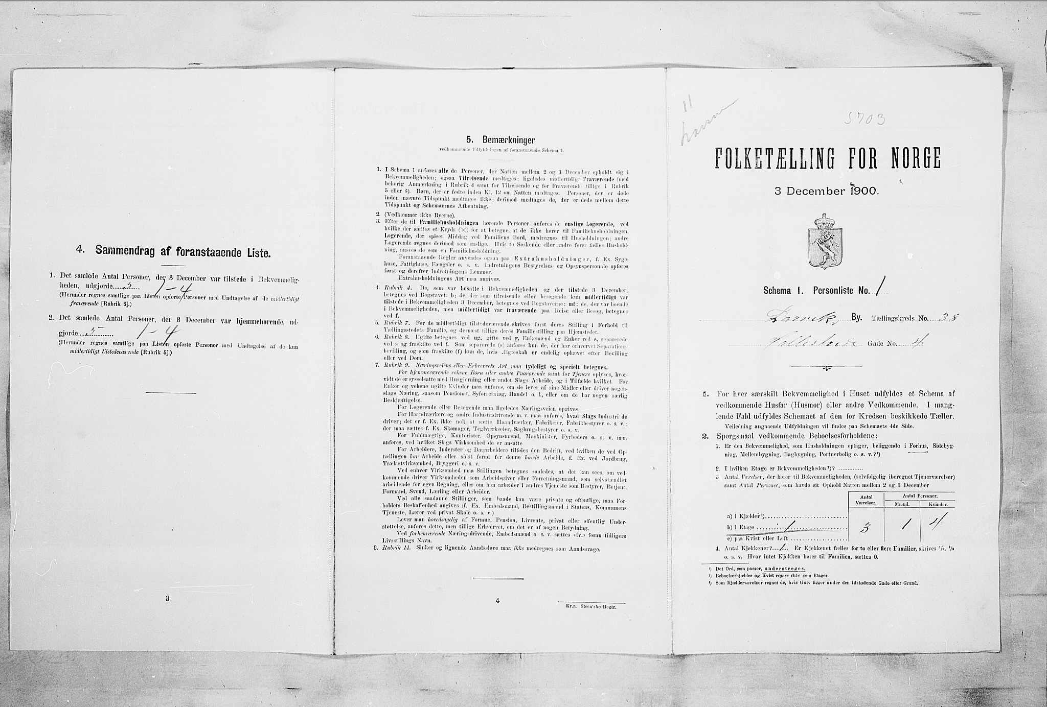 RA, Folketelling 1900 for 0707 Larvik kjøpstad, 1900, s. 5016