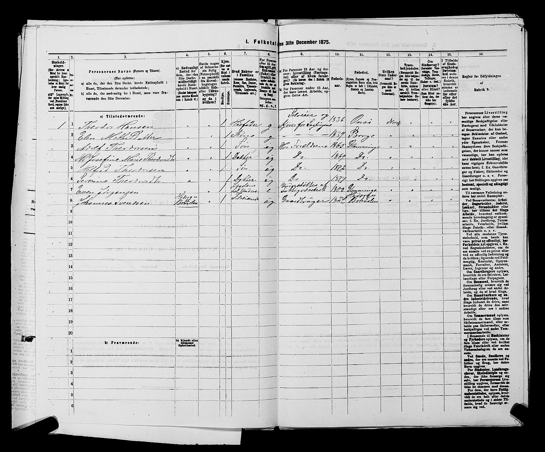 RA, Folketelling 1875 for 0132L Fredrikstad prestegjeld, Glemmen sokn, 1875, s. 857