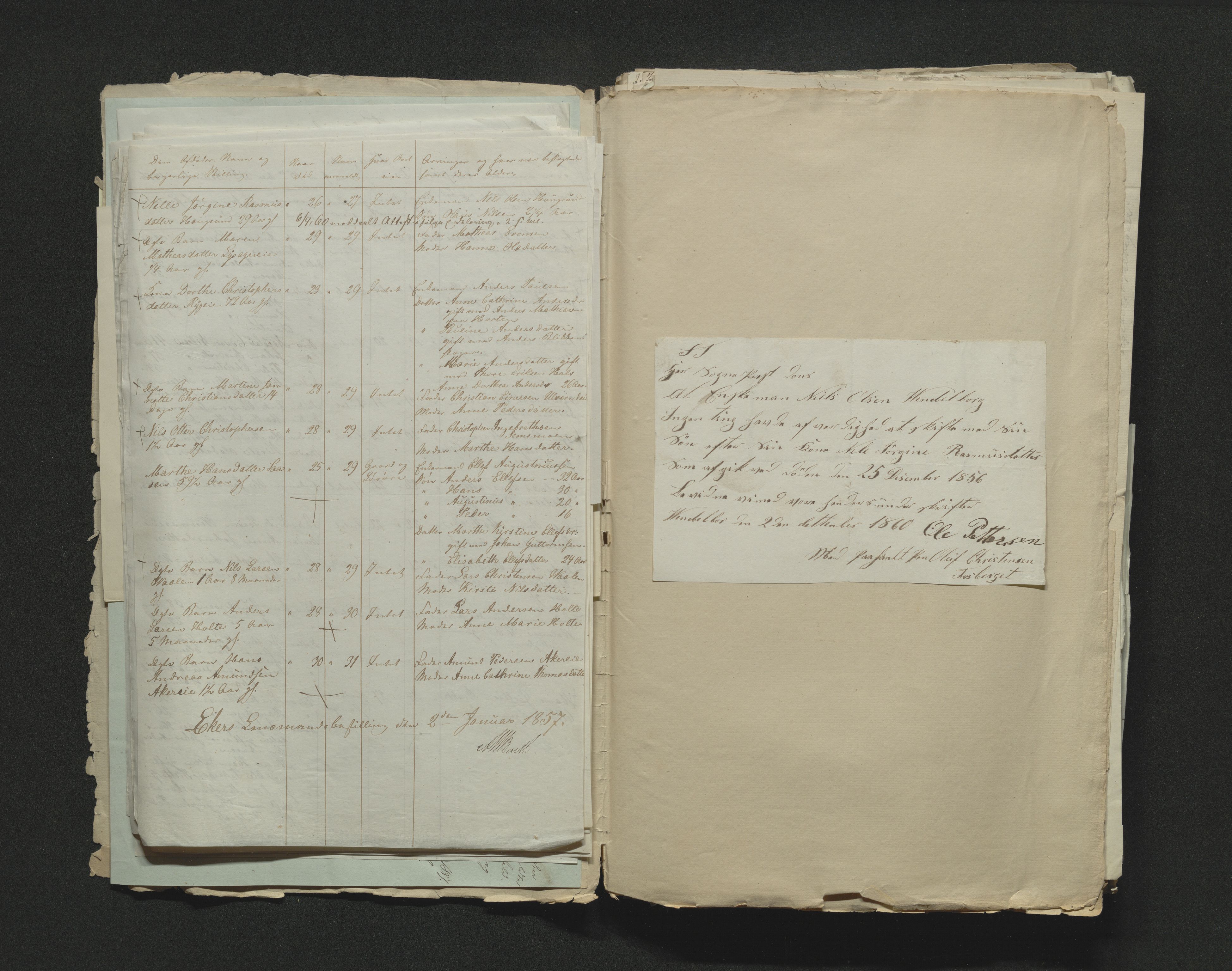 Eiker, Modum og Sigdal sorenskriveri, AV/SAKO-A-123/H/Ha/Hab/L0009: Dødsfallsmeldinger, 1854-1857, s. 297