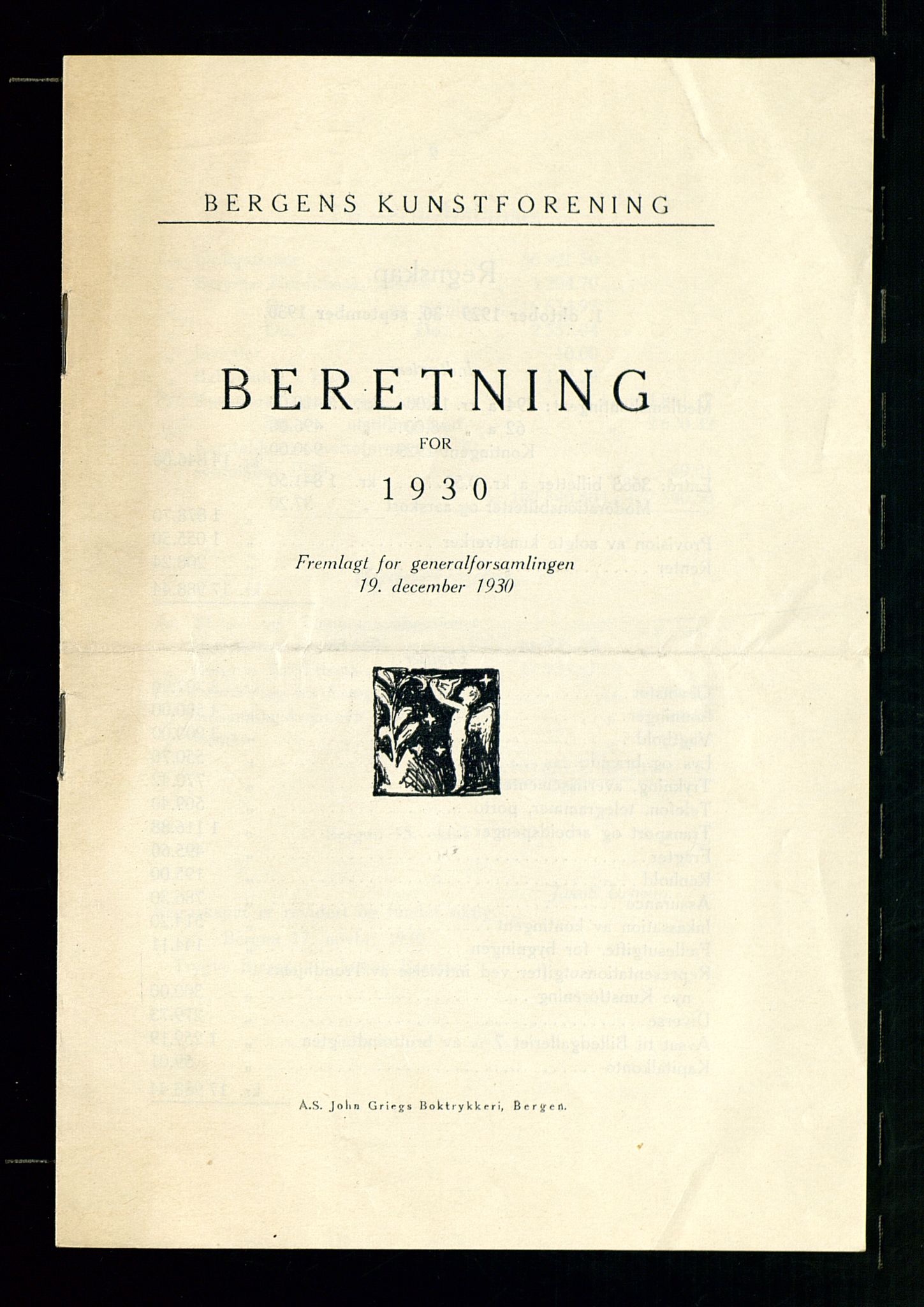 Pa 0481 - Stavanger Kunstforening, AV/SAST-A-100677/A/L0005: Beretninger og styremøtepapirer, 1890-1990