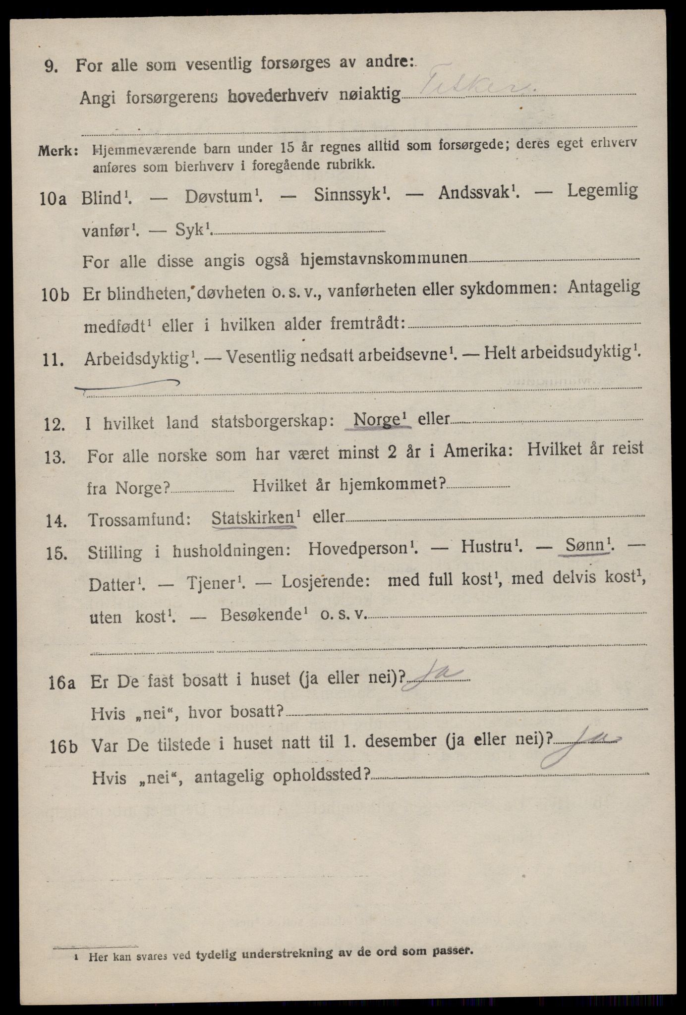 SAST, Folketelling 1920 for 1126 Hetland herred, 1920, s. 3608