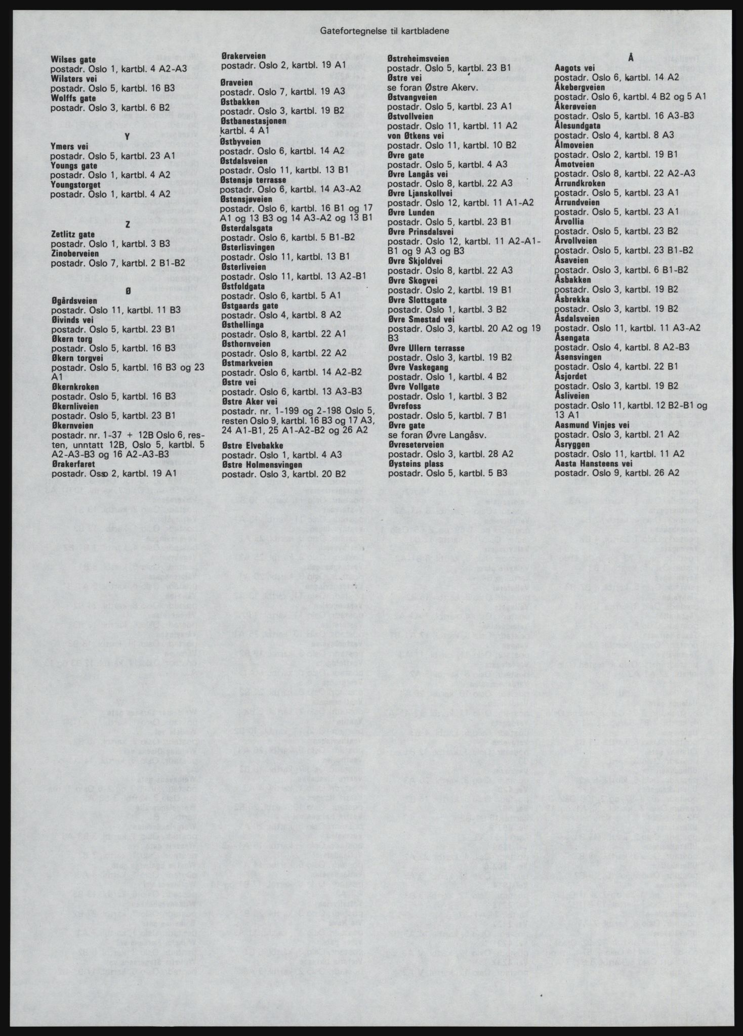 Kristiania/Oslo adressebok, PUBL/-, 1981-1982