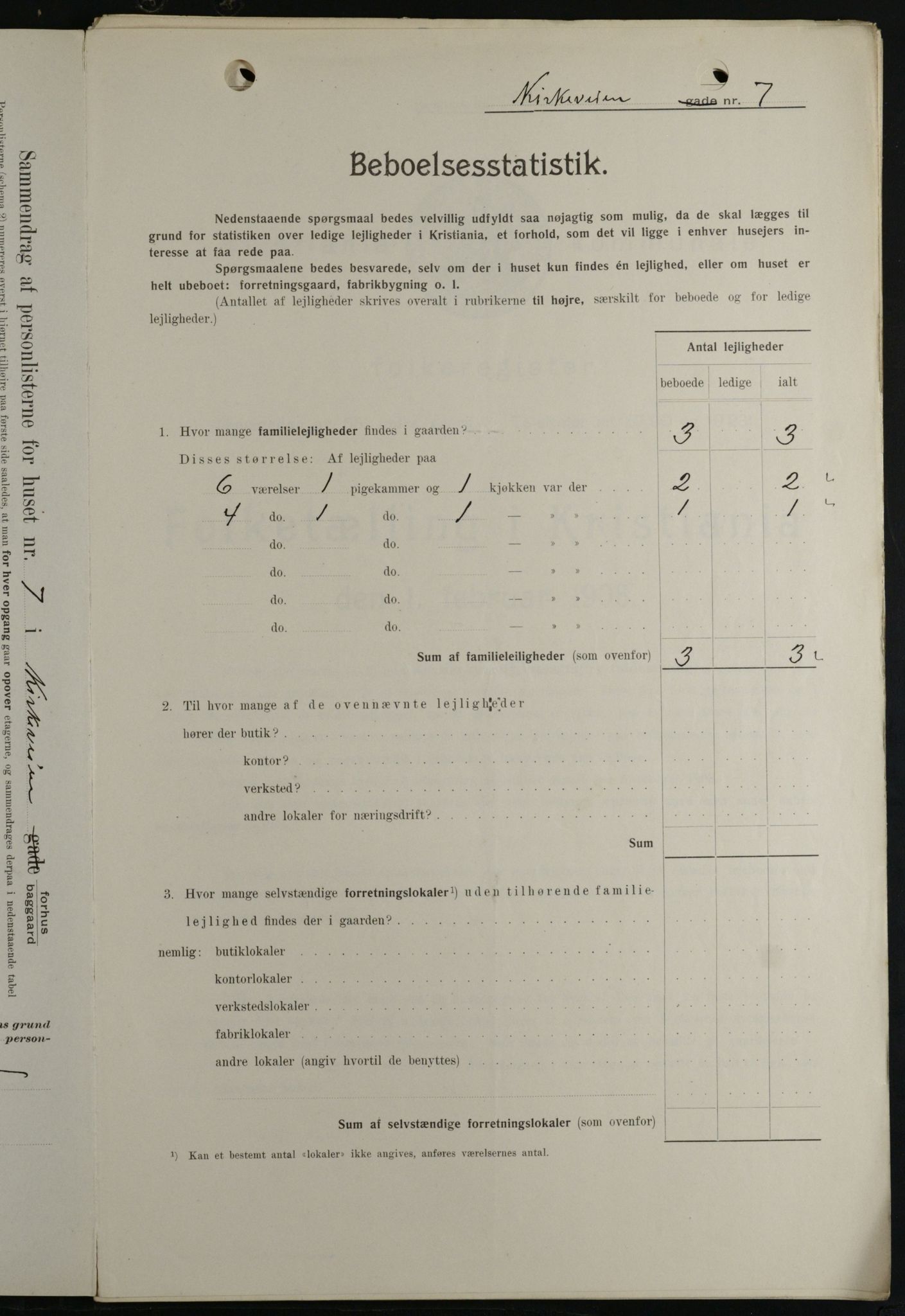 OBA, Kommunal folketelling 1.2.1908 for Kristiania kjøpstad, 1908, s. 45584