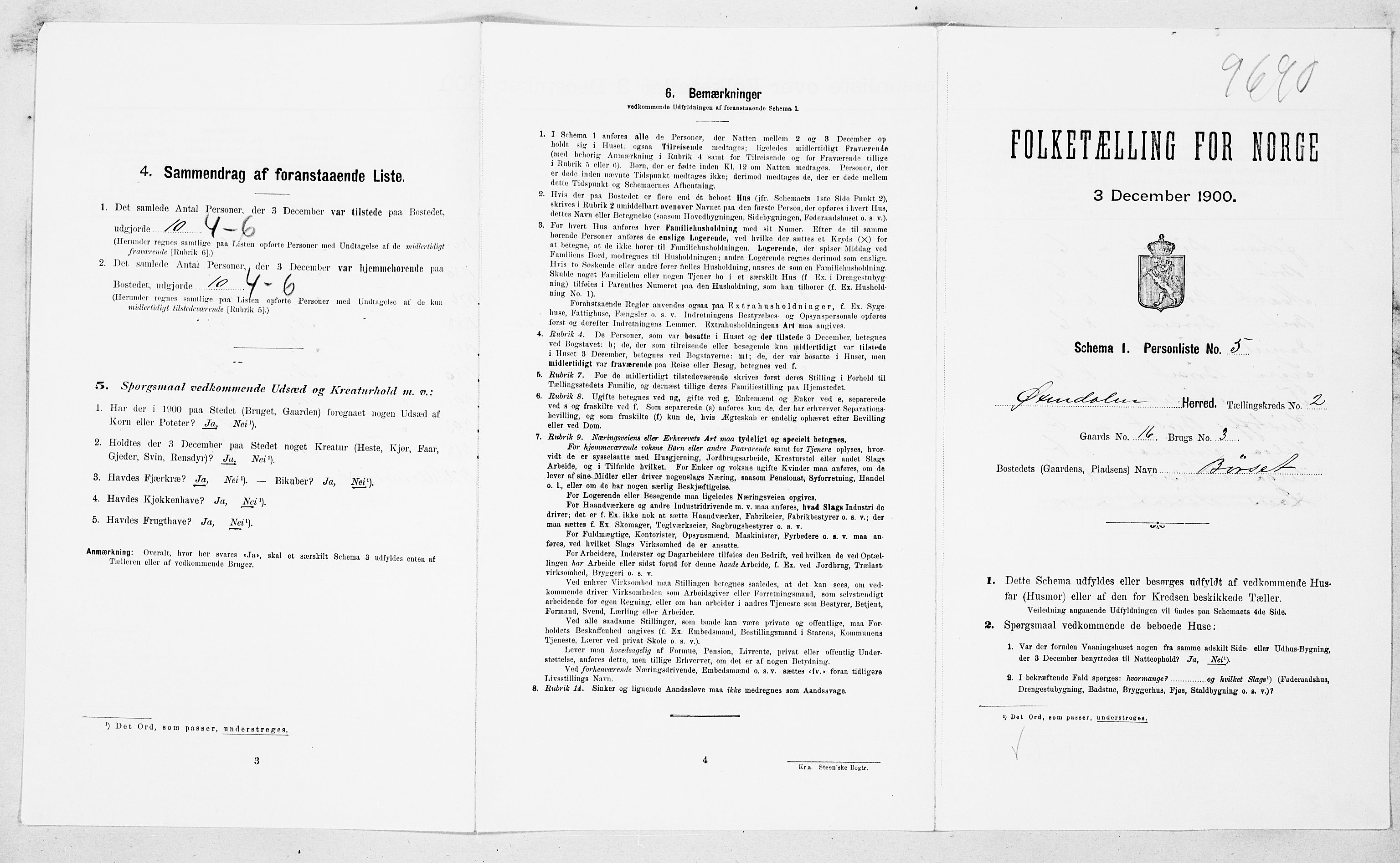 SAT, Folketelling 1900 for 1561 Øksendal herred, 1900, s. 120