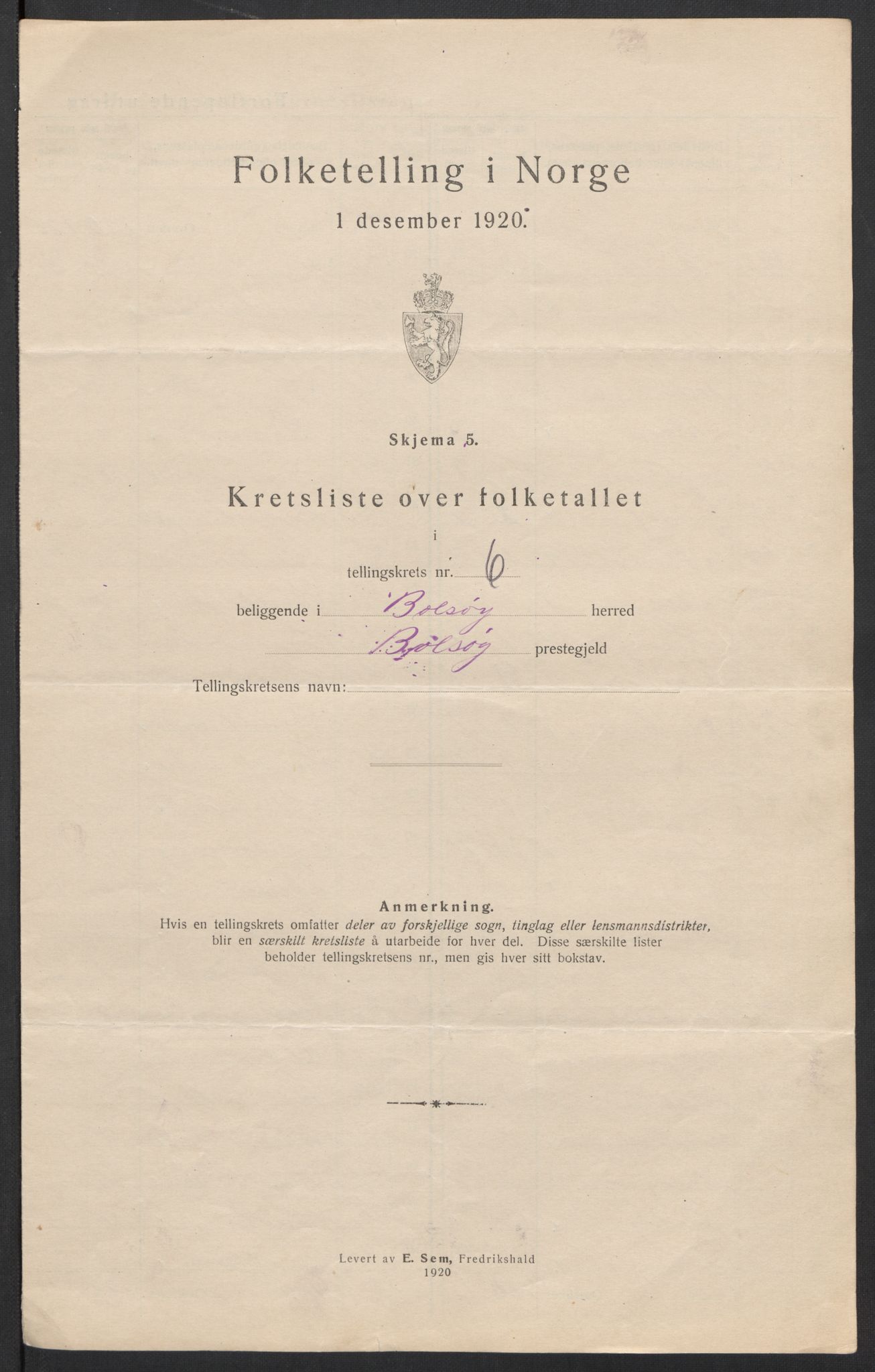 SAT, Folketelling 1920 for 1544 Bolsøy herred, 1920, s. 27