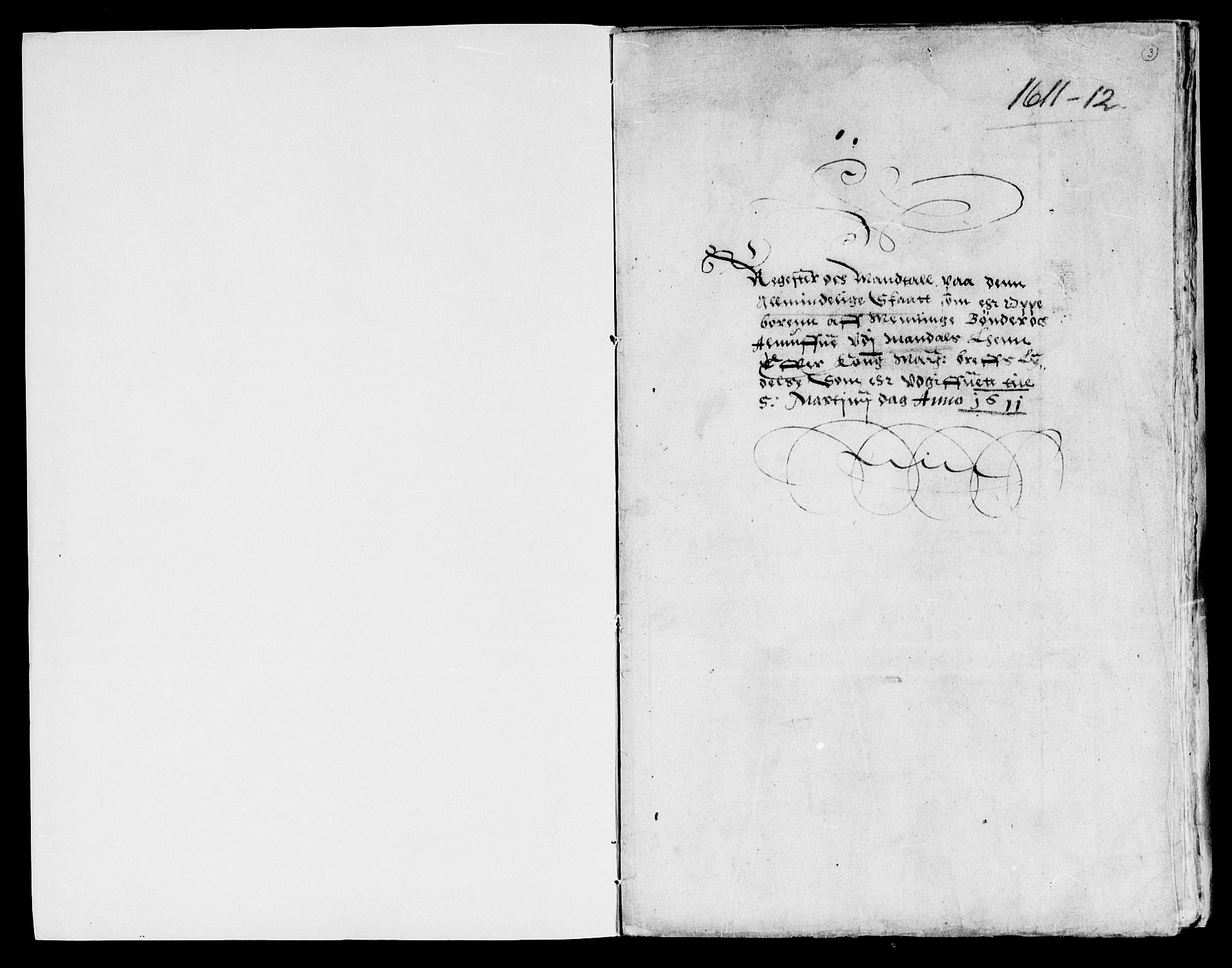 Rentekammeret inntil 1814, Reviderte regnskaper, Lensregnskaper, AV/RA-EA-5023/R/Rb/Rbq/L0003: Nedenes len. Mandals len. Råbyggelag., 1610-1612