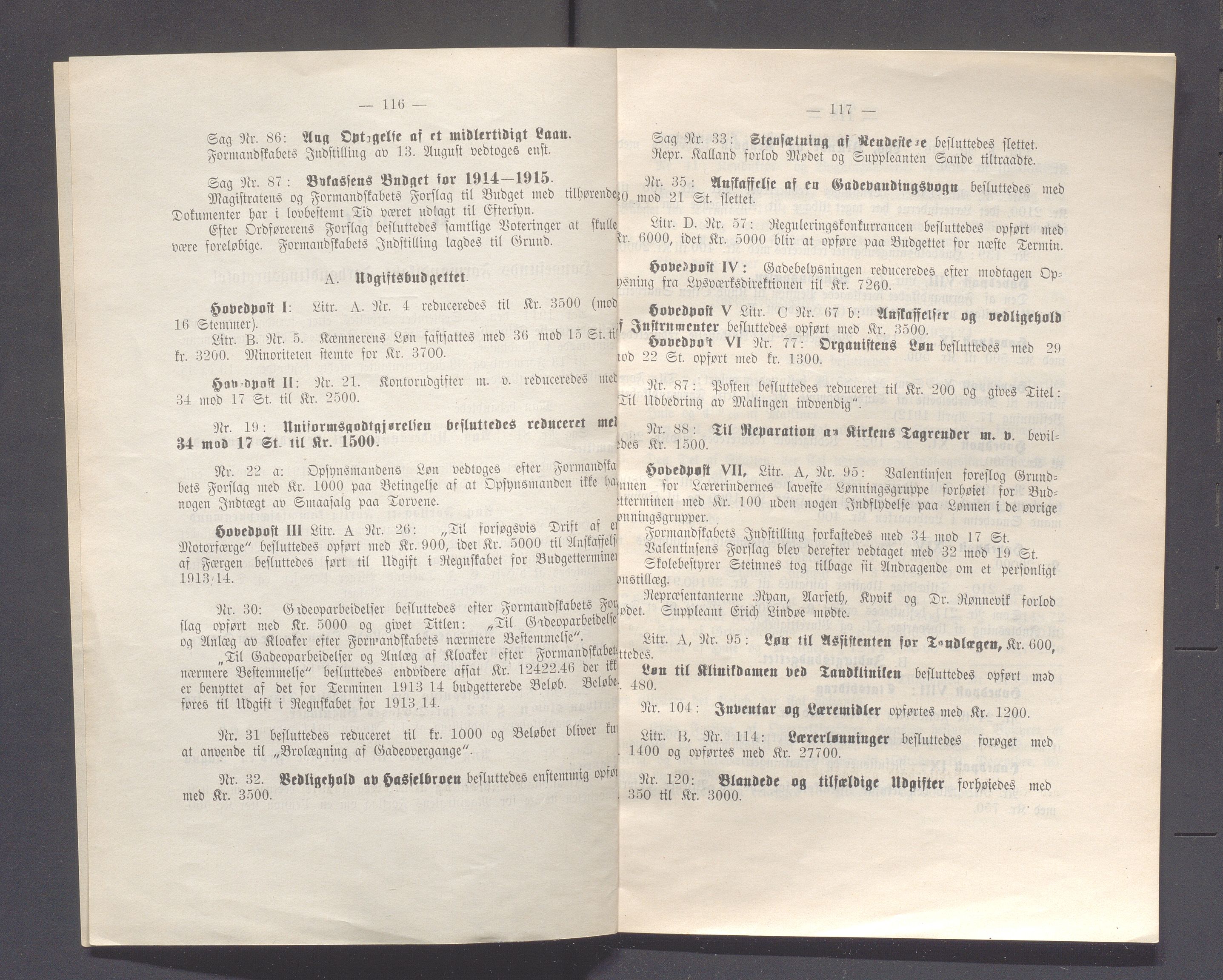 Haugesund kommune - Formannskapet og Bystyret, IKAR/A-740/A/Abb/L0002: Bystyreforhandlinger, 1908-1917, s. 518