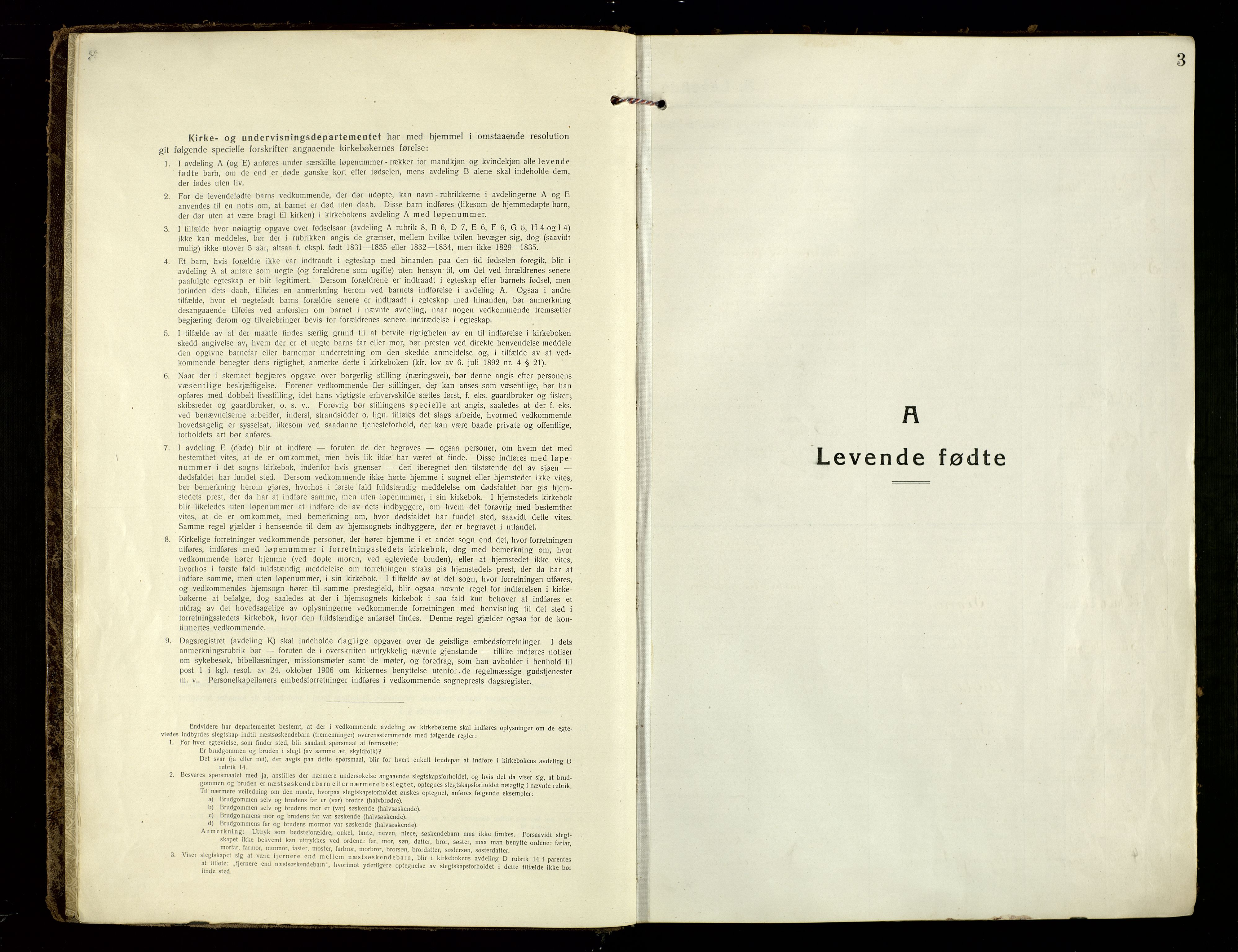 Oddernes sokneprestkontor, SAK/1111-0033/F/Fa/Fab/L0004: Ministerialbok nr. A 4, 1916-1935, s. 3