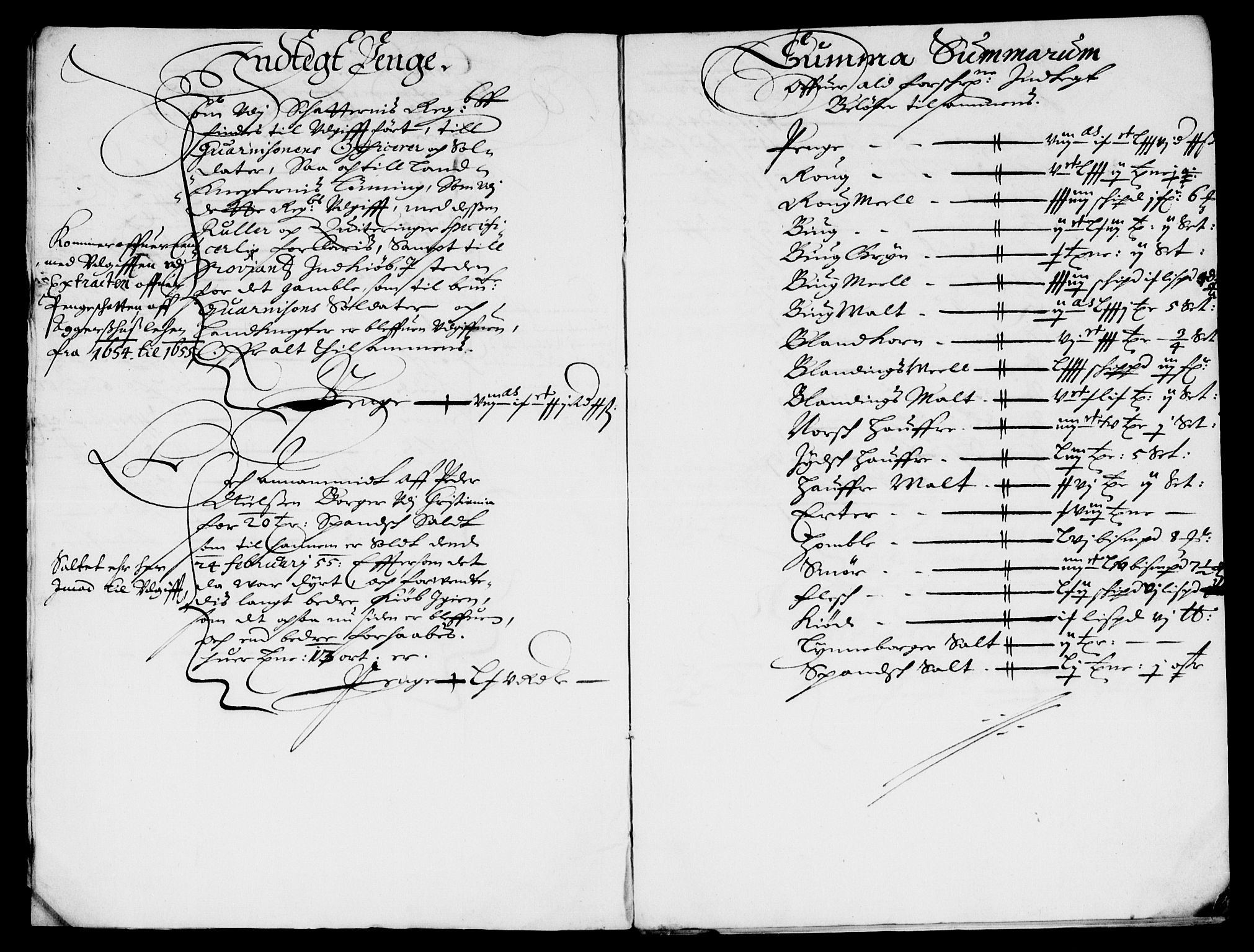 Rentekammeret inntil 1814, Reviderte regnskaper, Lensregnskaper, RA/EA-5023/R/Rb/Rba/L0225: Akershus len, 1653-1655