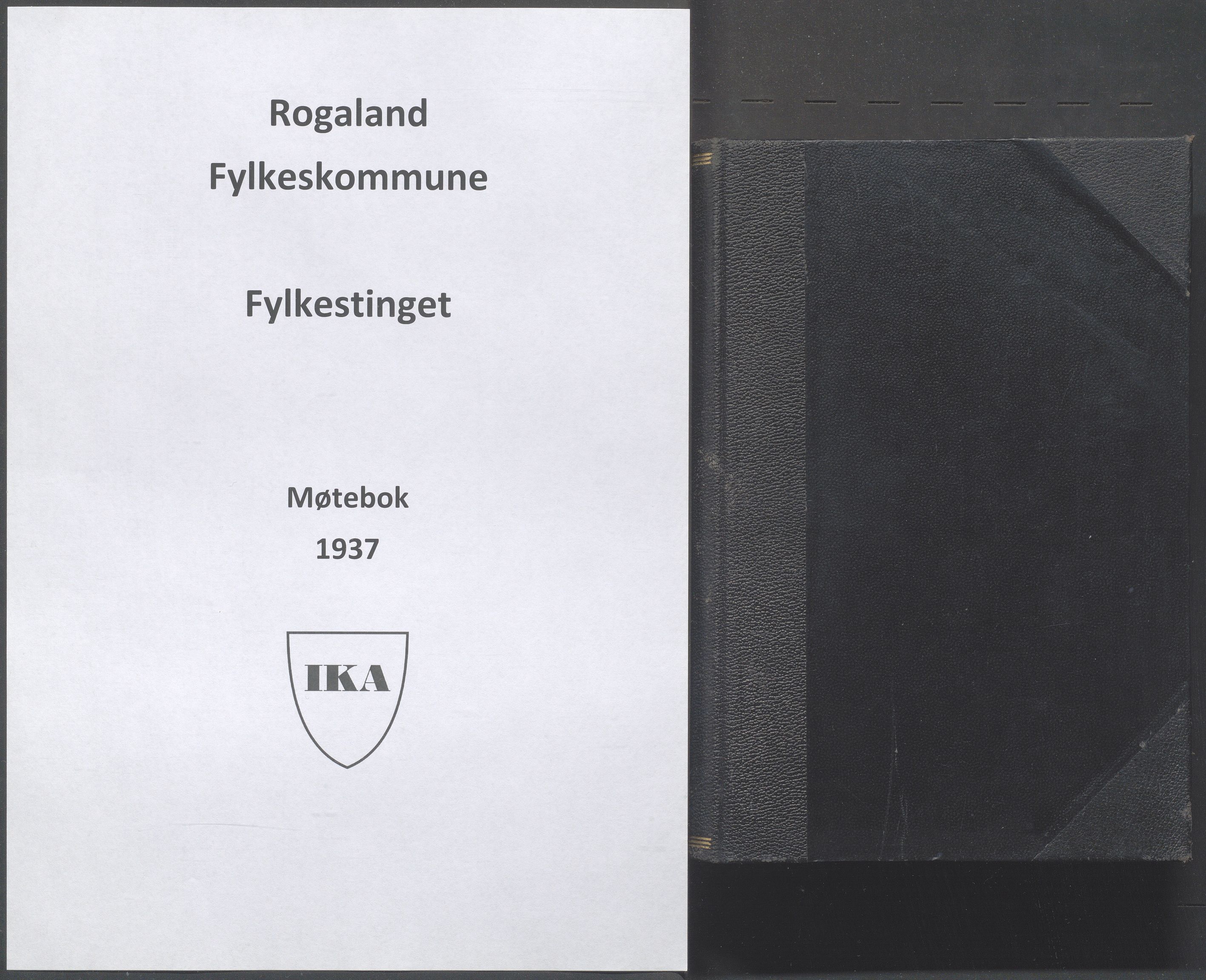 Rogaland fylkeskommune - Fylkesrådmannen , IKAR/A-900/A/Aa/Aaa/L0056: Møtebok , 1937