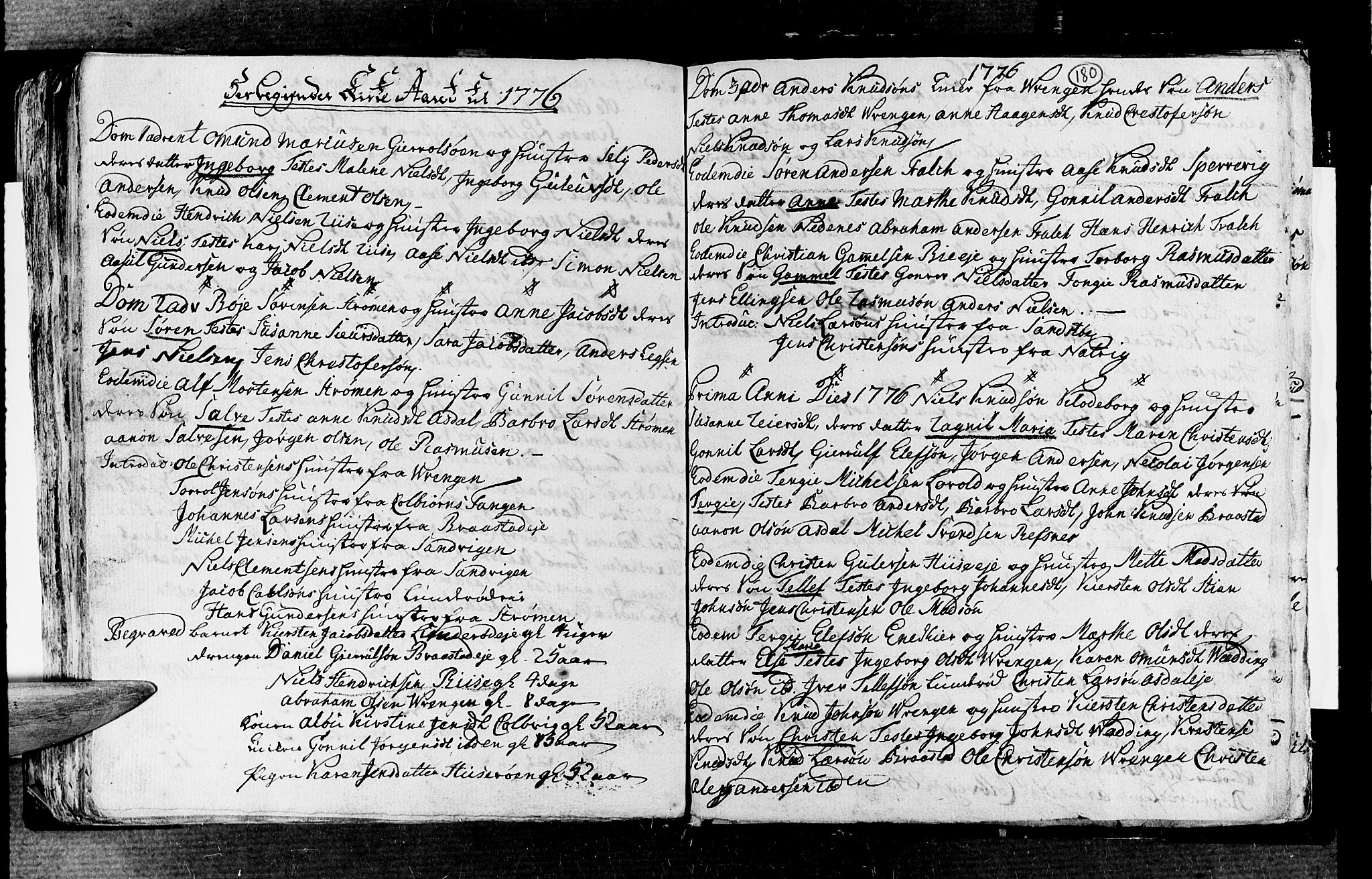 Øyestad sokneprestkontor, AV/SAK-1111-0049/F/Fa/L0006: Ministerialbok nr. A 6, 1758-1776, s. 180