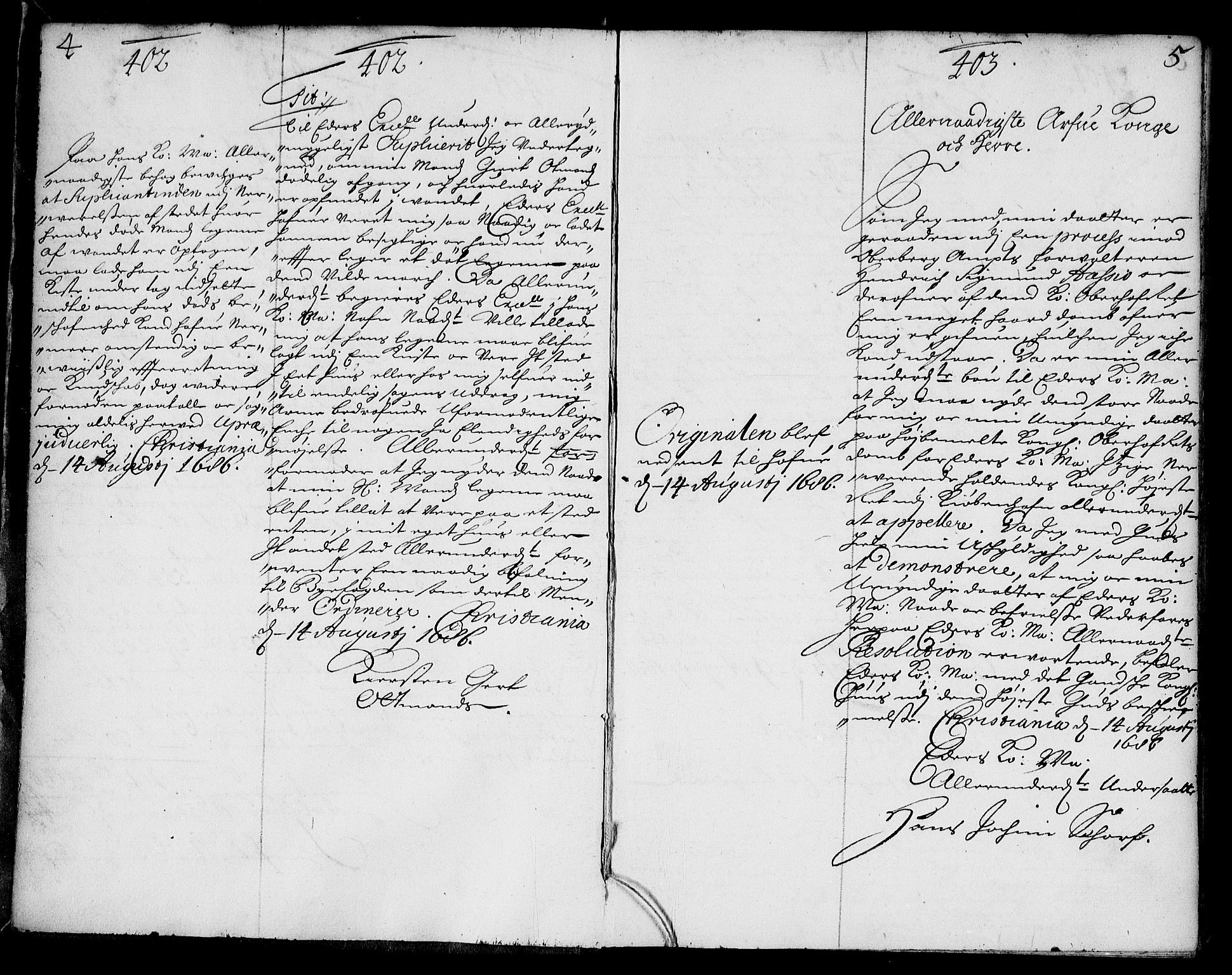 Stattholderembetet 1572-1771, AV/RA-EA-2870/Ae/L0003: Supplikasjons- og resolusjonsprotokoll, 1686-1687, s. 4-5