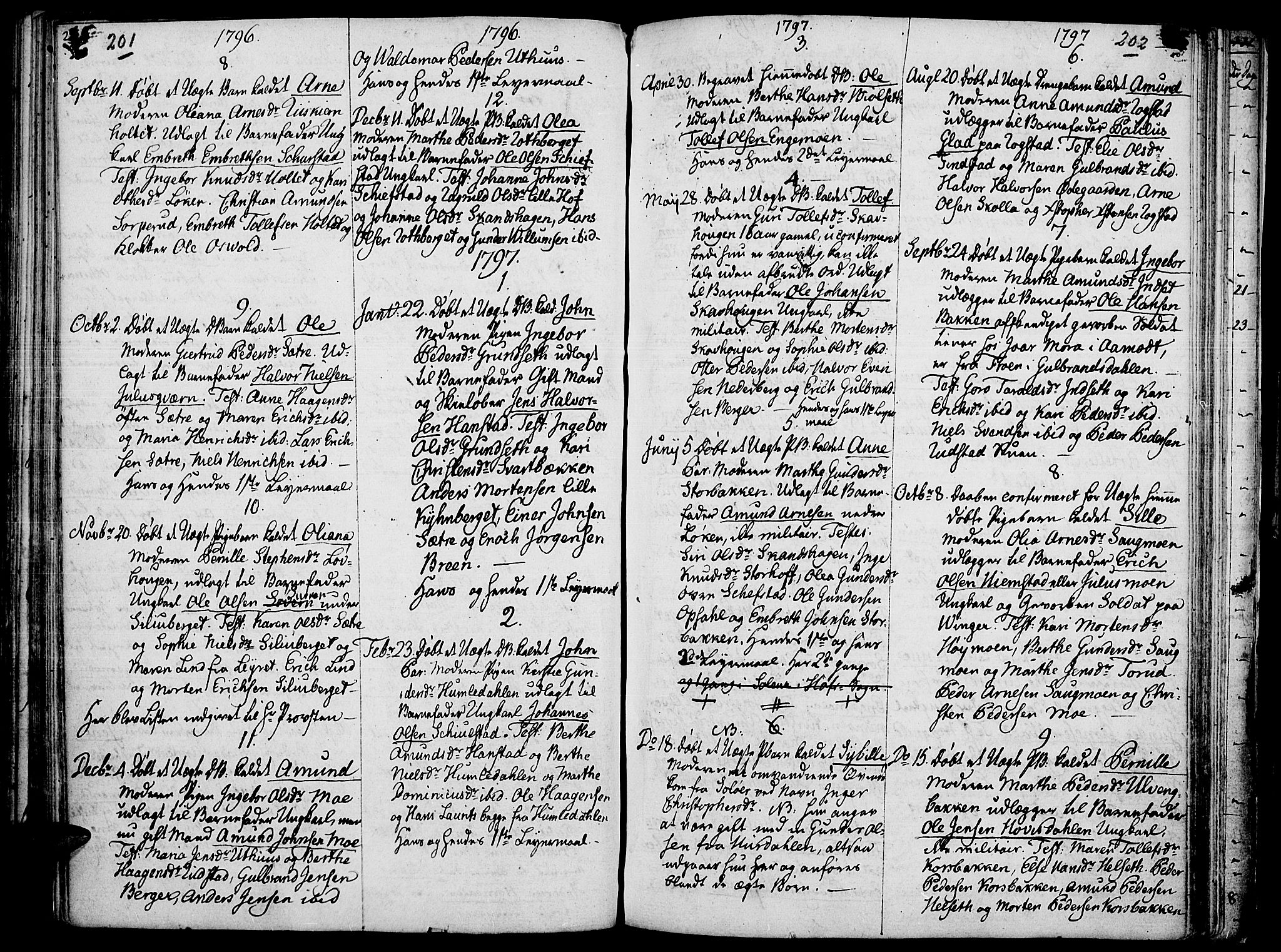 Elverum prestekontor, AV/SAH-PREST-044/H/Ha/Haa/L0006: Ministerialbok nr. 6, 1794-1814, s. 201-202