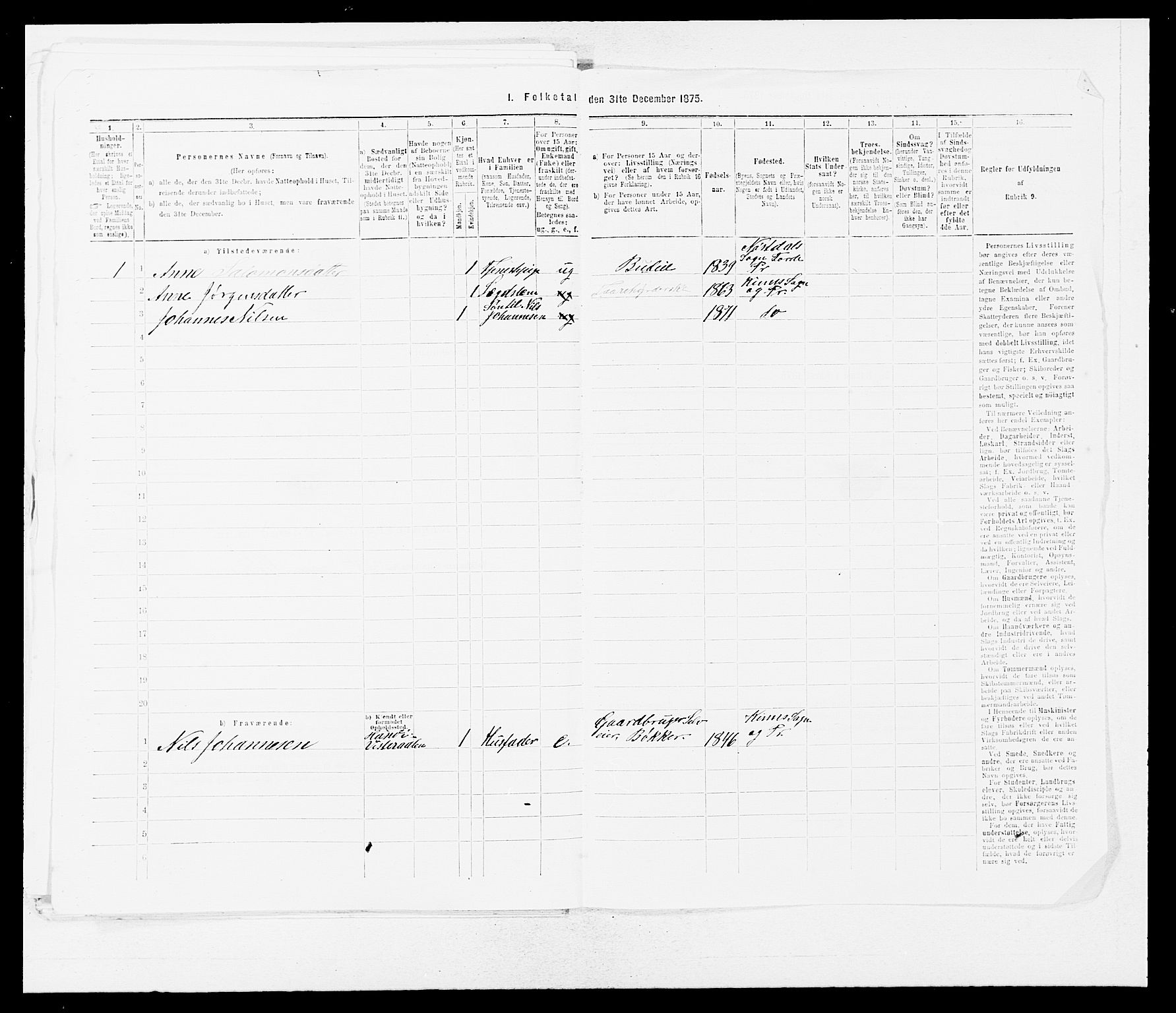 SAB, Folketelling 1875 for 1437L Kinn prestegjeld, Kinn sokn og Svanøy sokn, 1875, s. 646