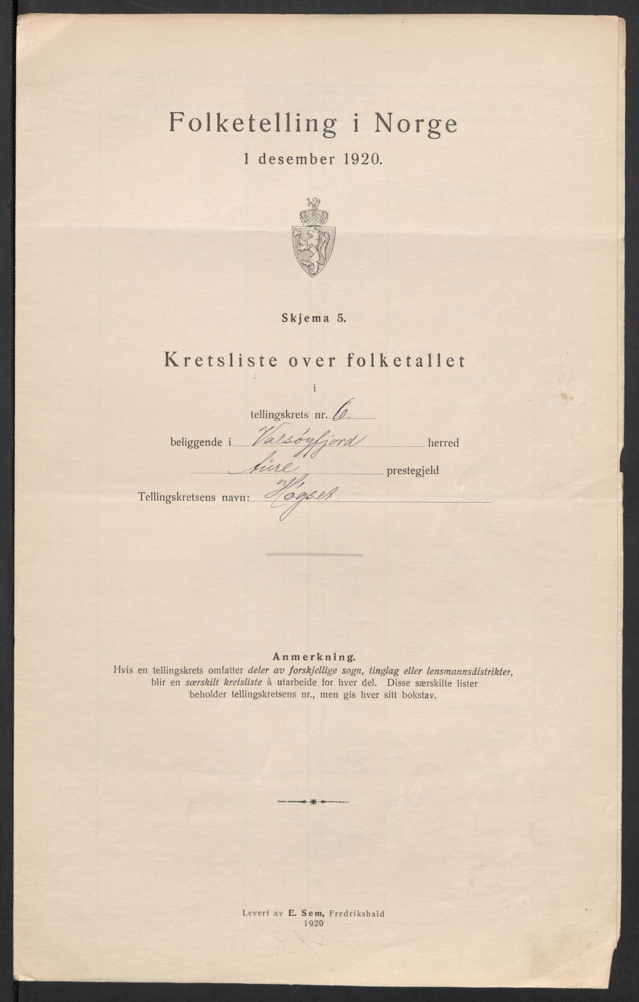 SAT, Folketelling 1920 for 1570 Valsøyfjord herred, 1920, s. 24