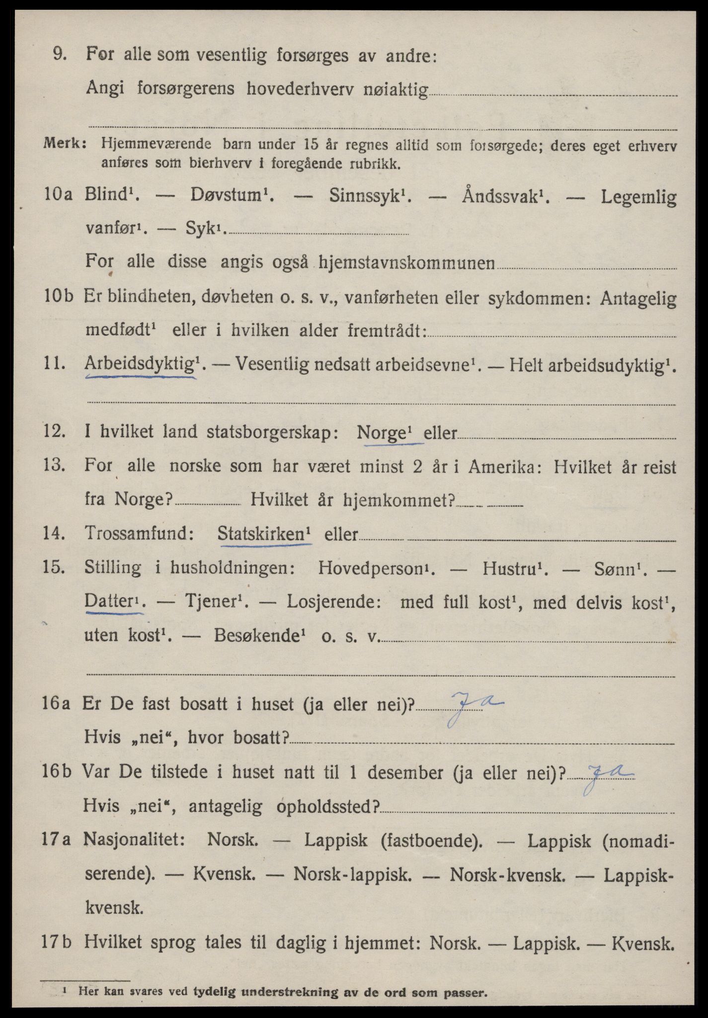 SAT, Folketelling 1920 for 1647 Budal herred, 1920, s. 485