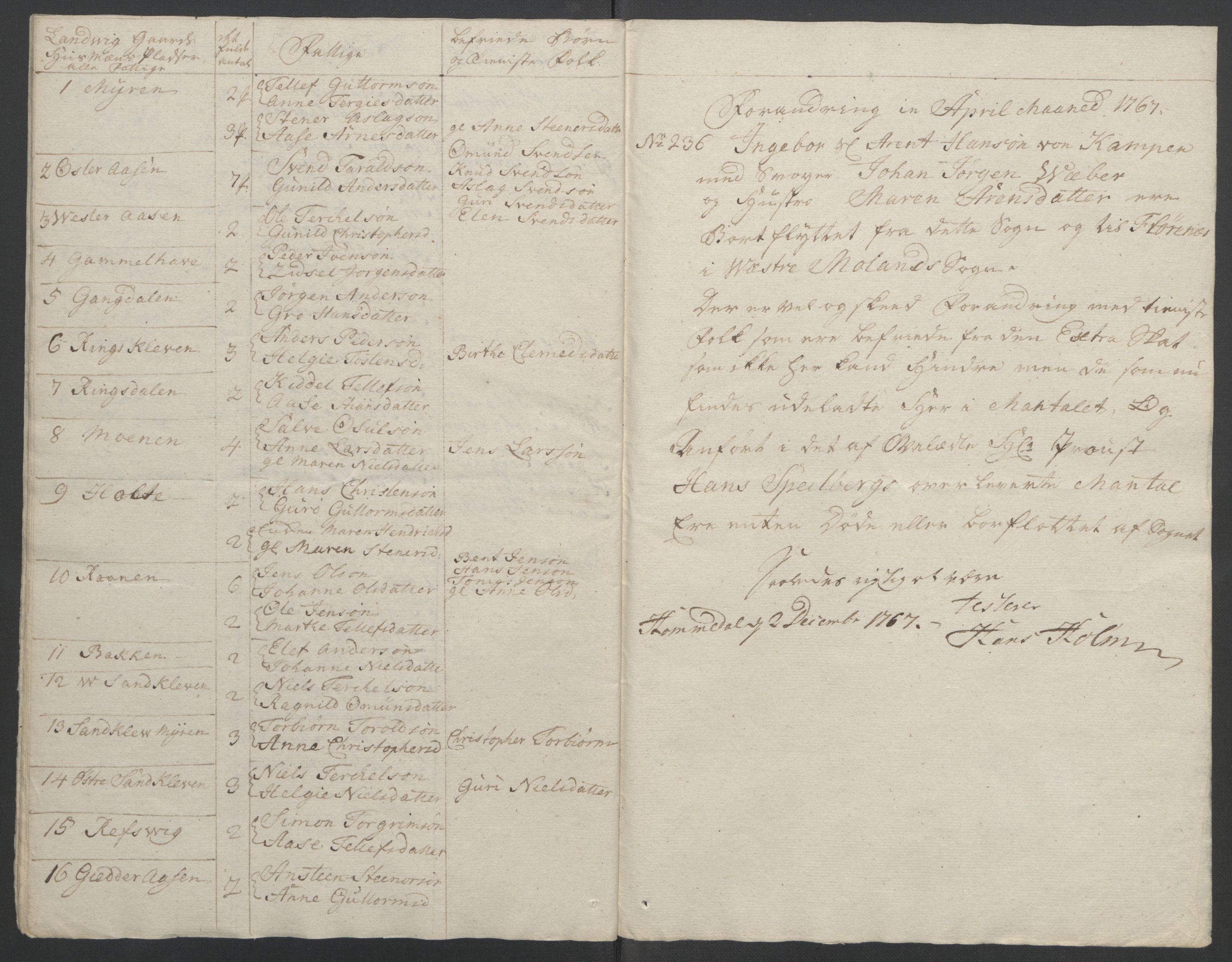 Rentekammeret inntil 1814, Reviderte regnskaper, Fogderegnskap, AV/RA-EA-4092/R39/L2424: Ekstraskatten Nedenes, 1762-1767, s. 295