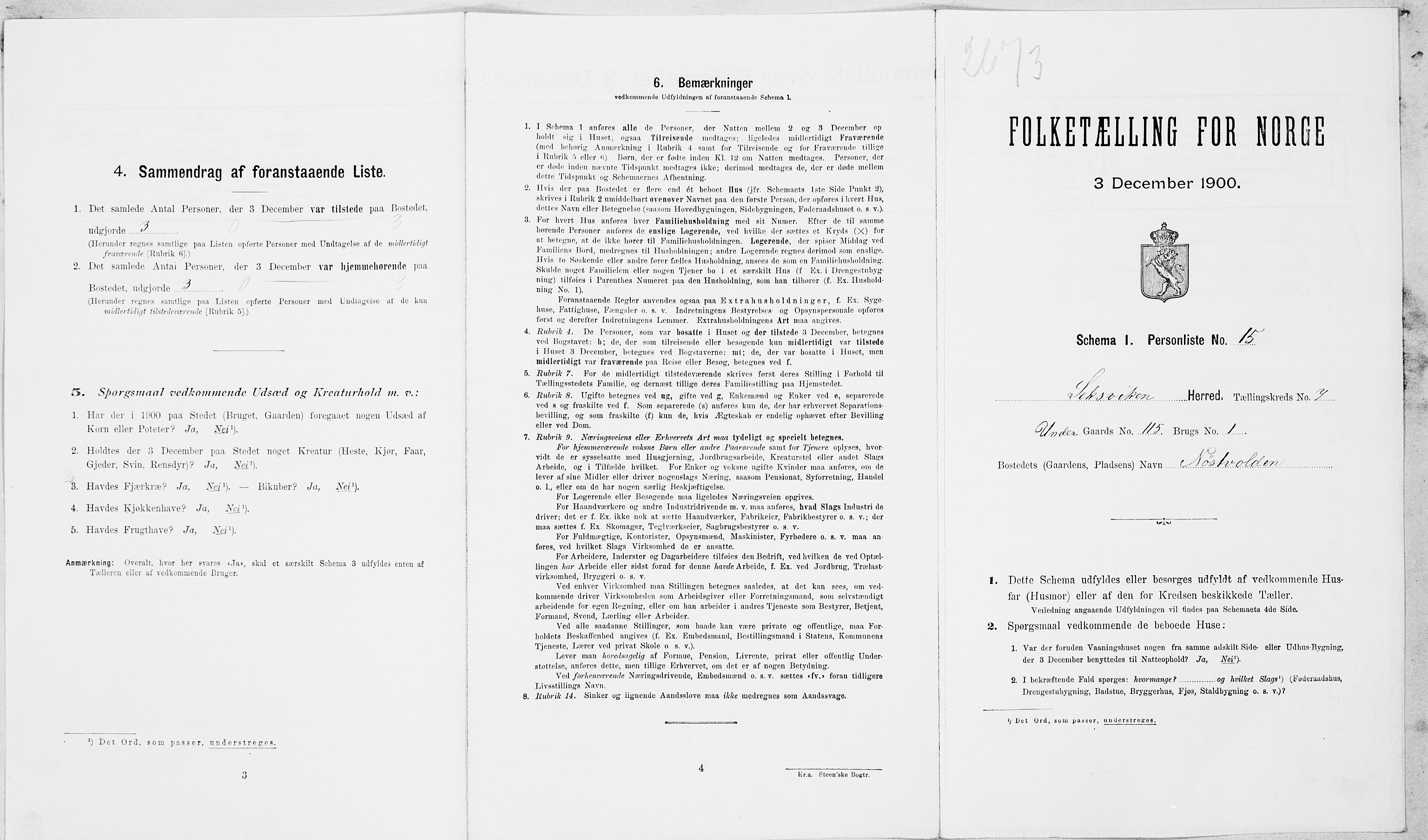 SAT, Folketelling 1900 for 1718 Leksvik herred, 1900, s. 859